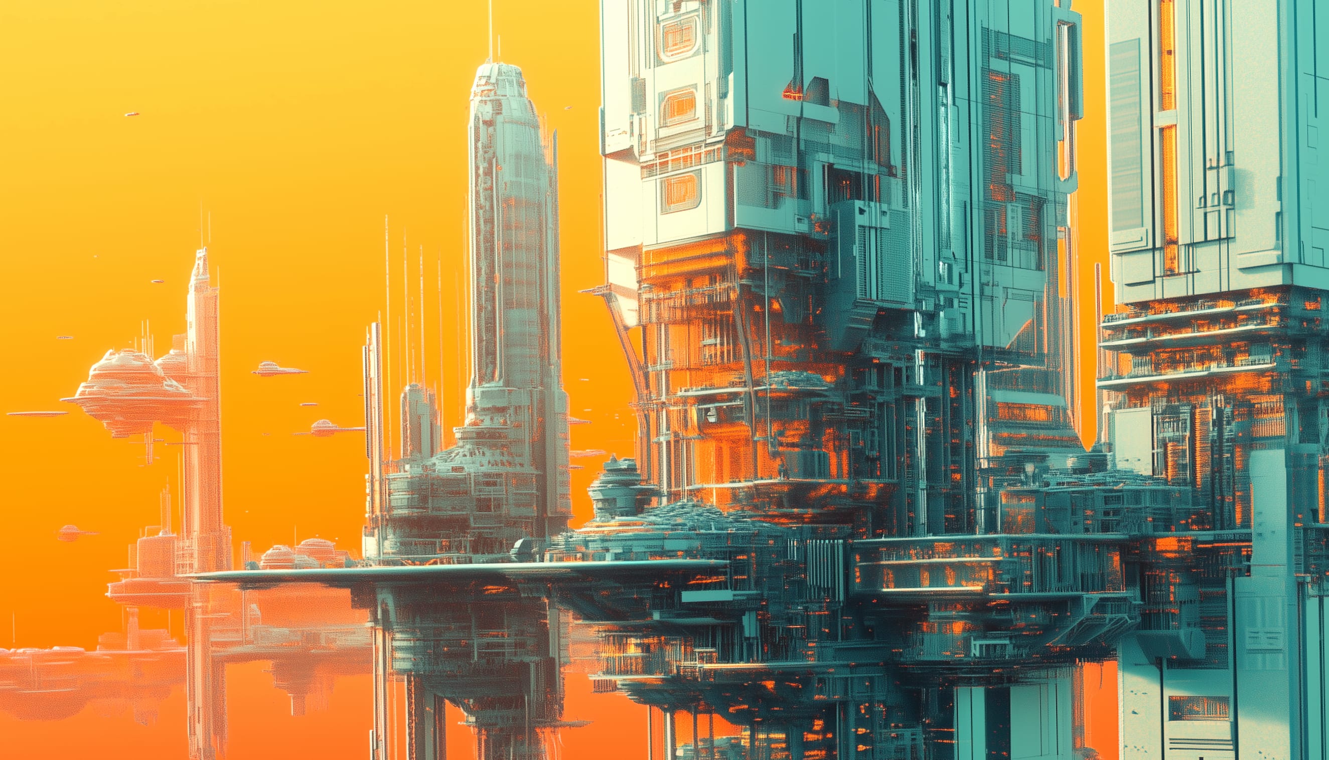 Futuristic Cityscape A Sci-Fi Vision wallpapers HD quality