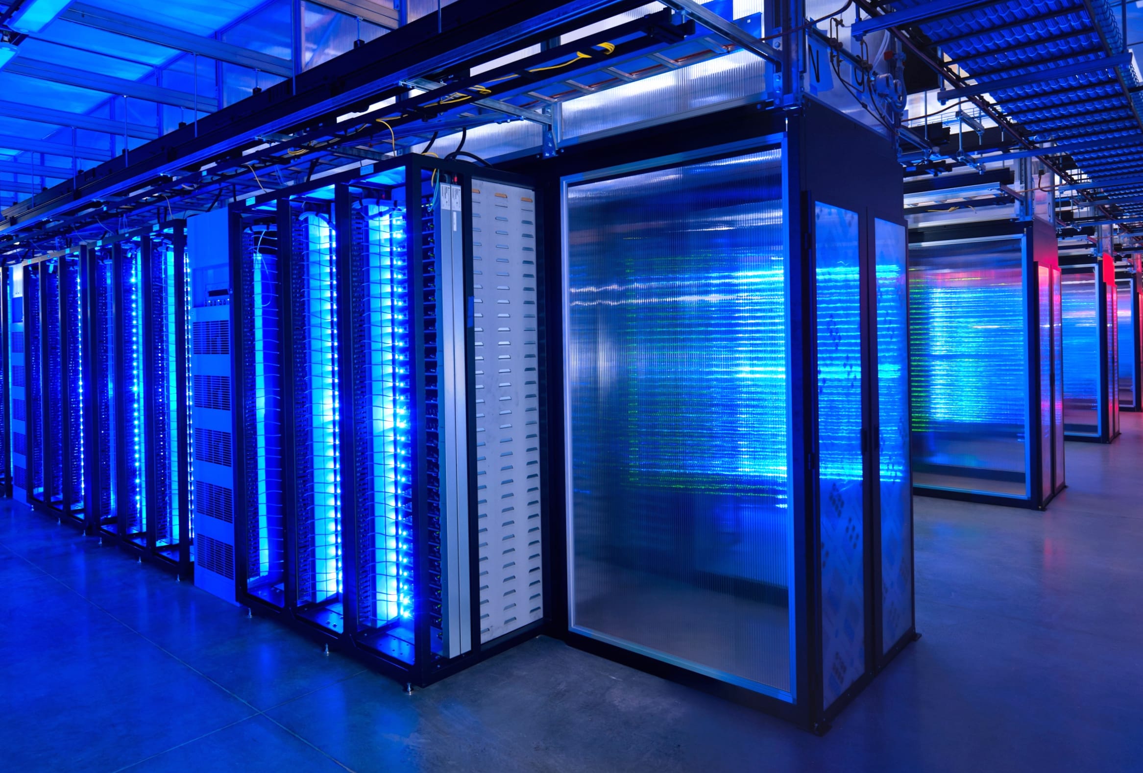 Futuristic Data Center - Server Room Excellence wallpapers HD quality