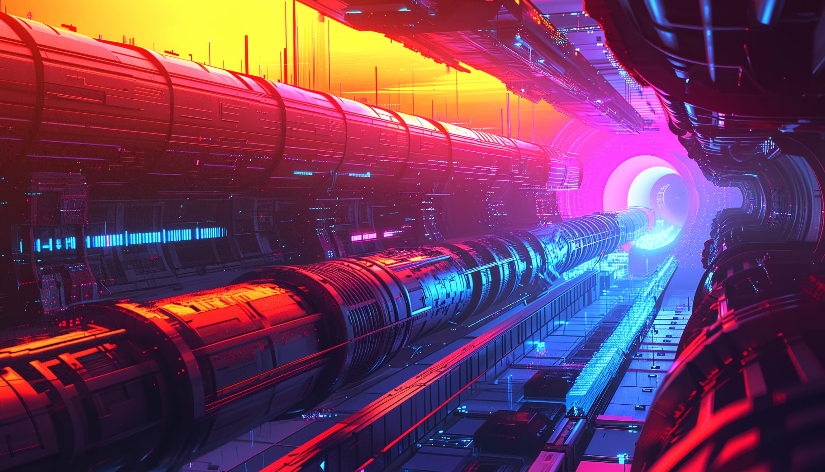 Futuristic Sci-Fi Corridor wallpapers HD quality