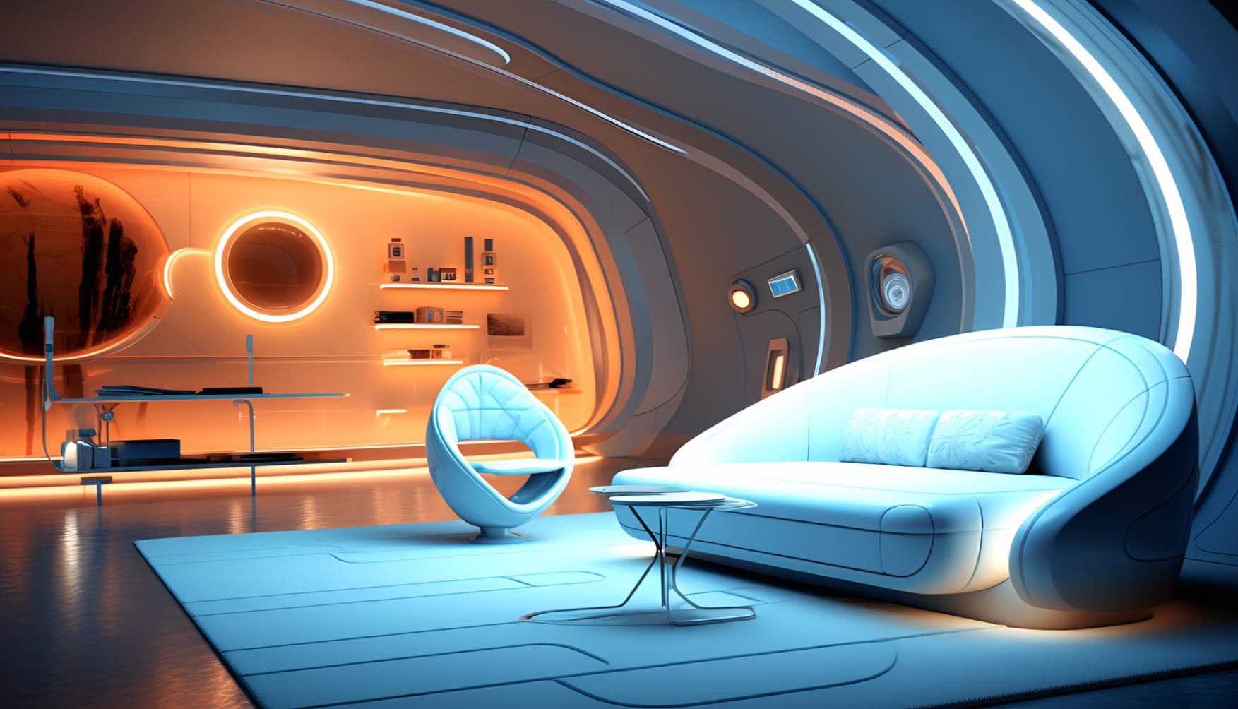 Futuristic Smart Home Wallpaper wallpapers HD quality