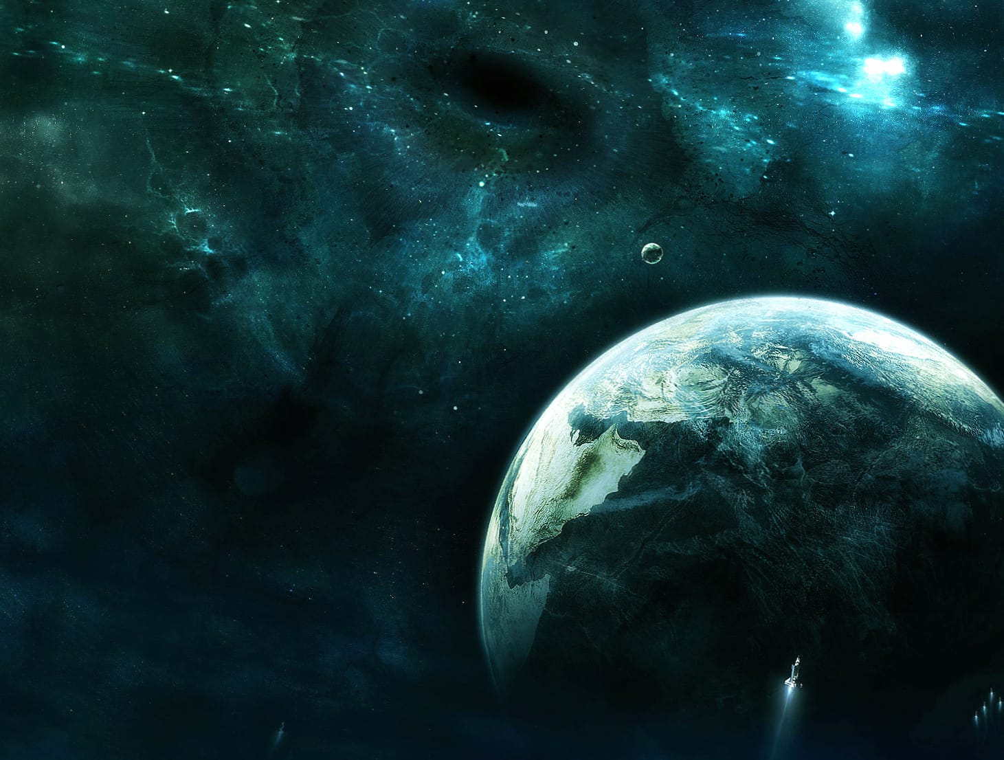 Galactic Odyssey Earth Sci-Fi wallpapers HD quality