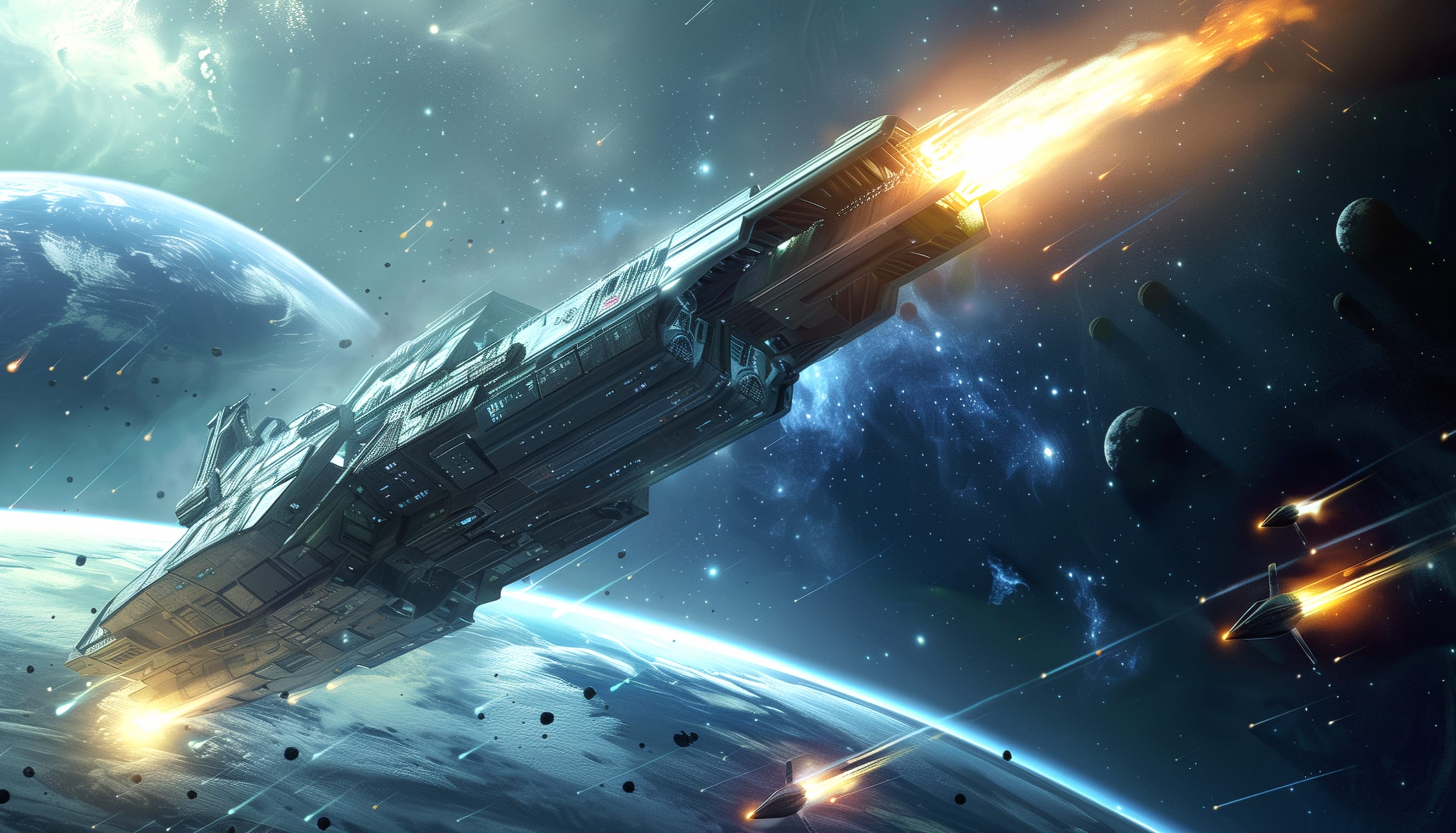 Galactic Voyage Your Free at 1366 x 768 HD size wallpapers HD quality