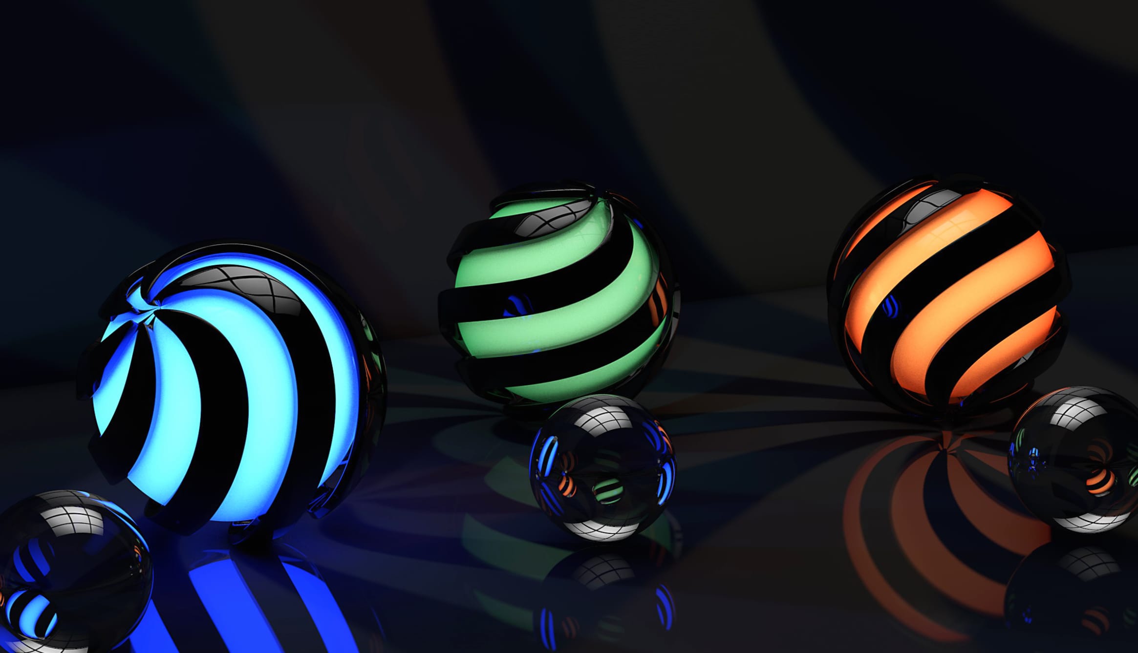 Glass Ball Artistry in 3D wallpapers HD quality