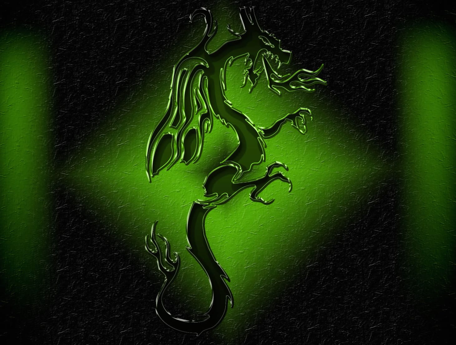 Glowing Green Dragon Fantasy wallpapers HD quality