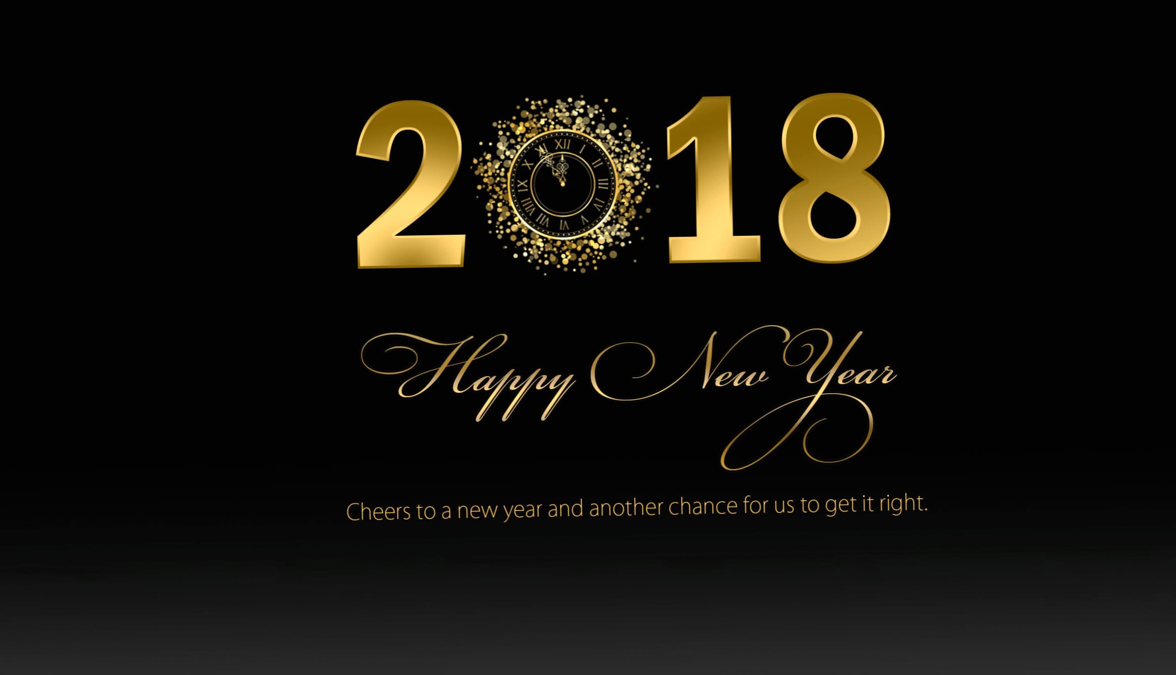 Gold New Year 2018 wallpapers HD quality