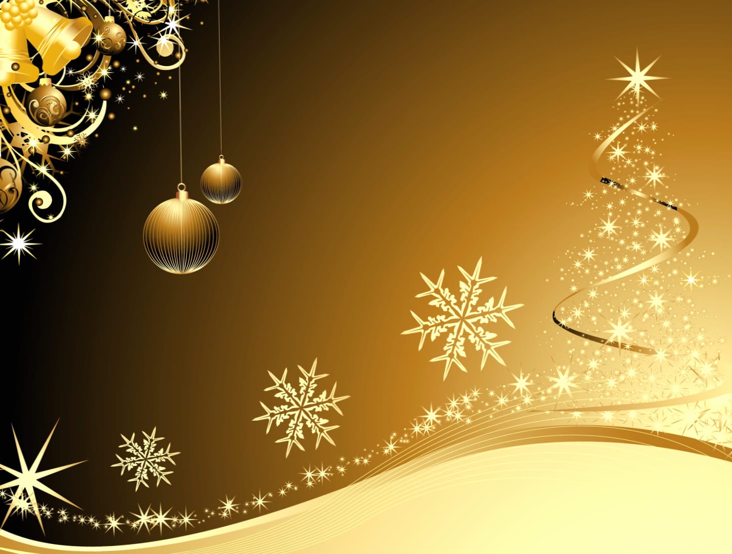 Golden Christmas Joy - wallpapers HD quality