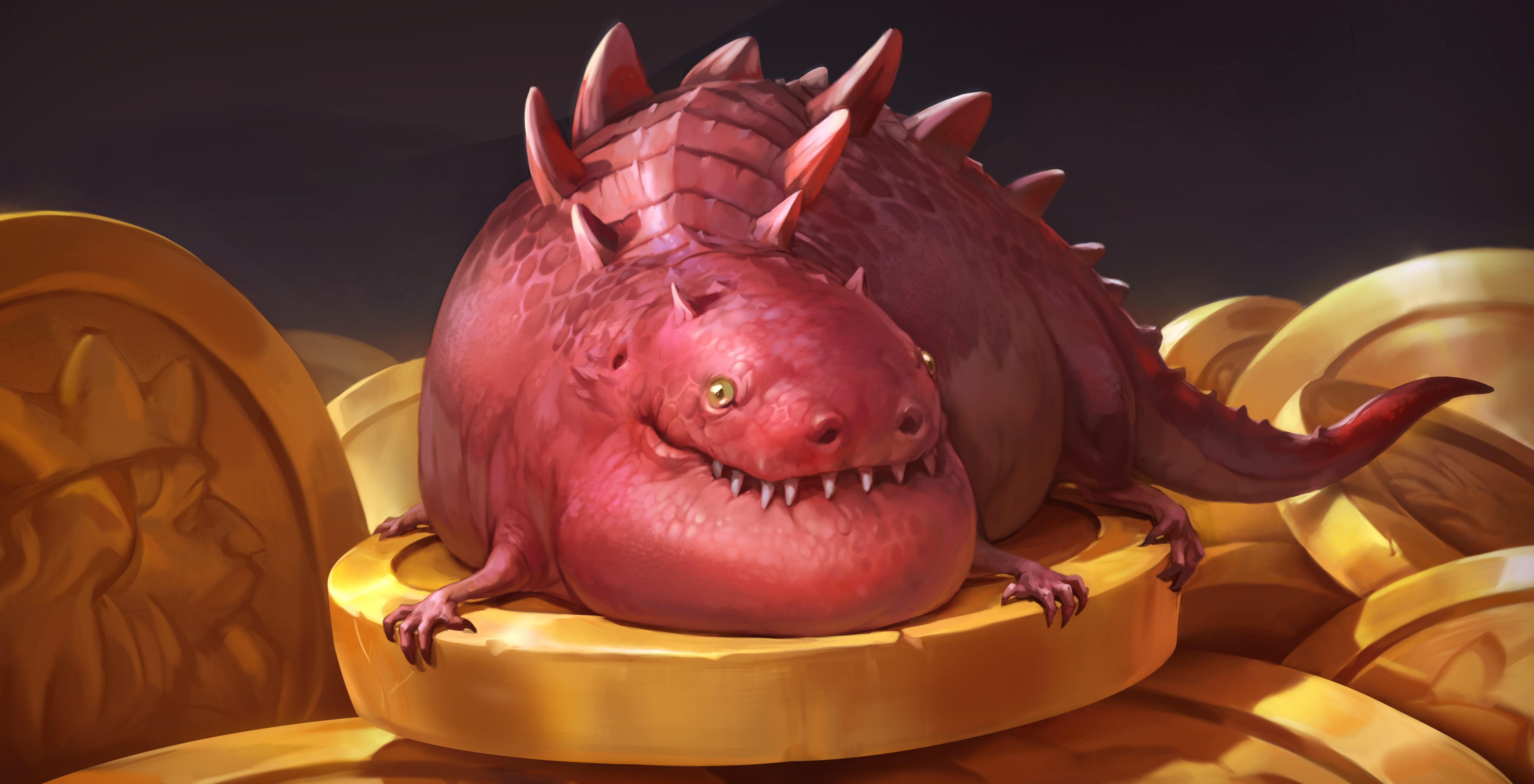 Golden Dragon Hoard - wallpapers HD quality