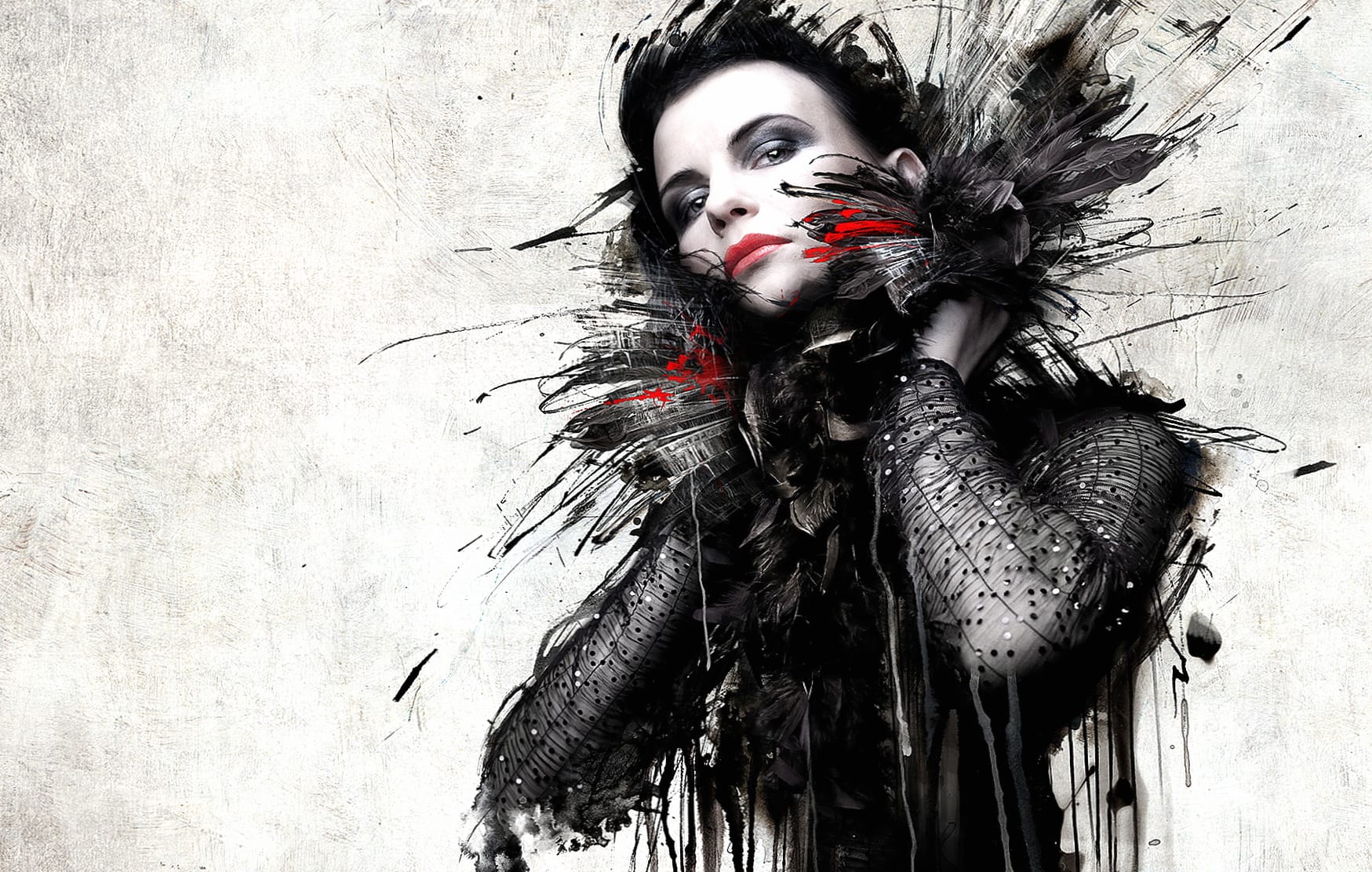 Gothic Elegance Artistic of a Woman at 1366 x 768 HD size wallpapers HD quality