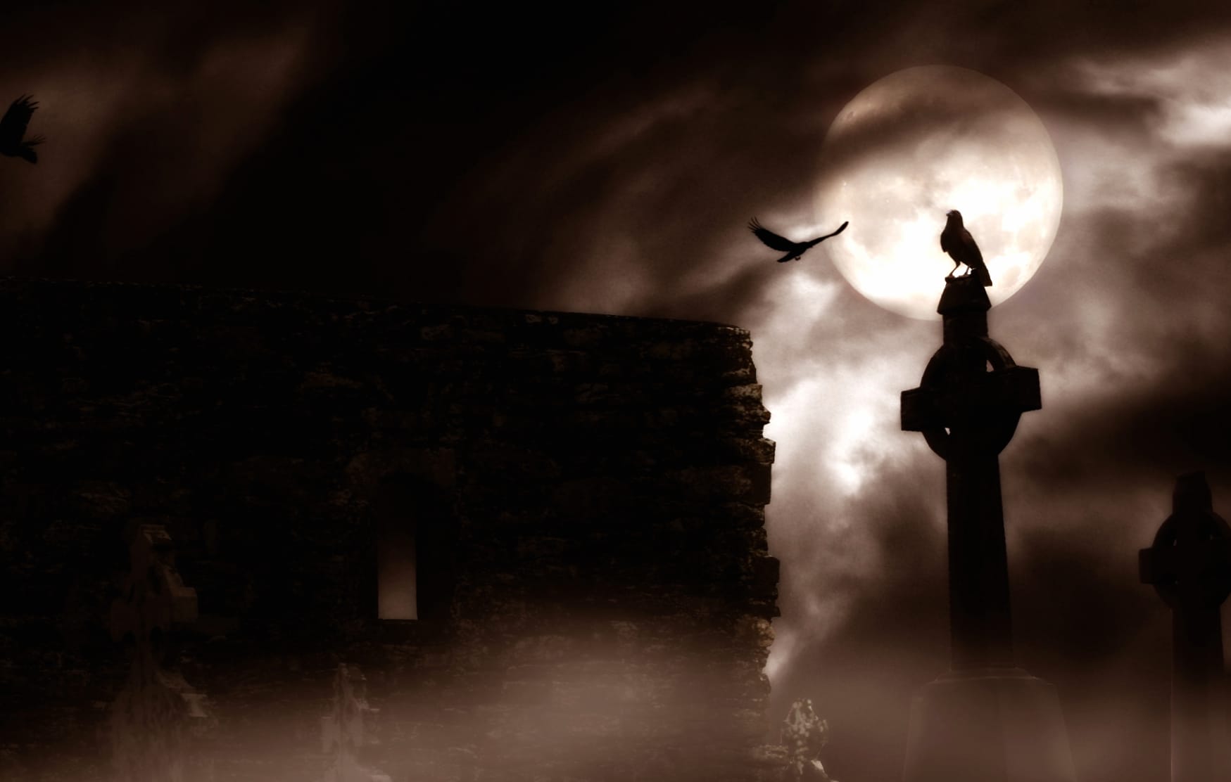 Gothic Shadows of a Dark Cemetery wallpapers HD Gothic Shadows of a Dark Cemetery wallpapers HD quality