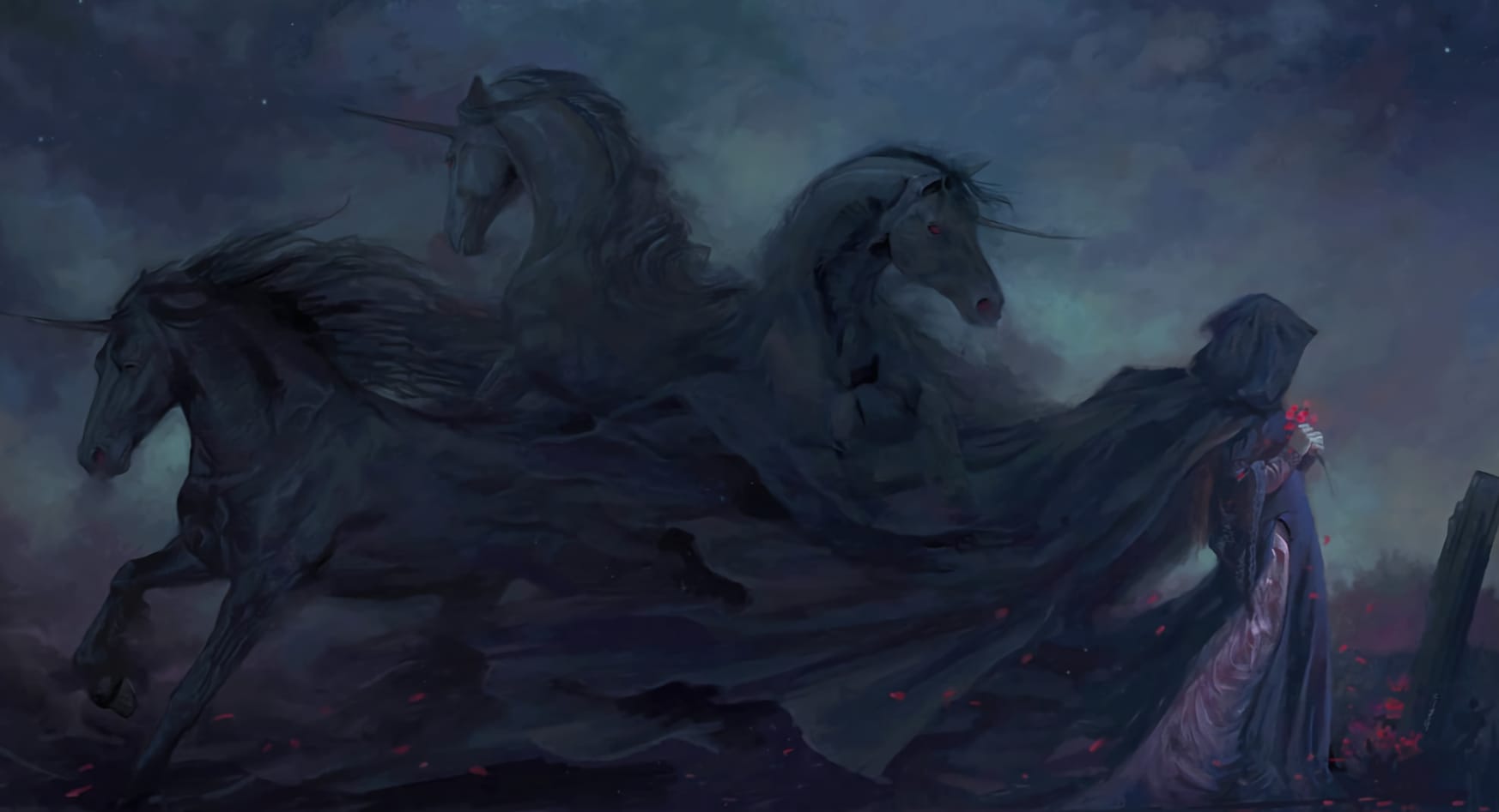 Gothic Unicorn Enchantment - wallpapers HD quality