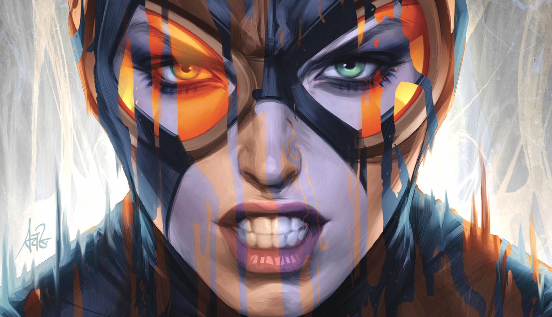 Green Eyes Face DC Comics Comic Catwoman wallpapers HD quality