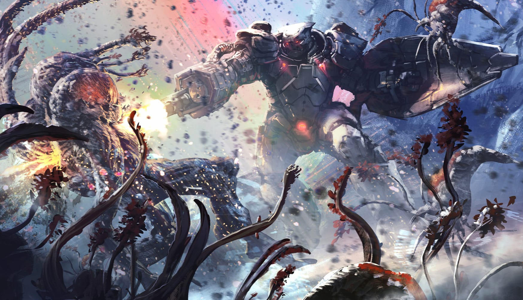 Halo Wars 2 Sci-Fi Battle at 750 x 1334 iPhone 6 size wallpapers HD quality