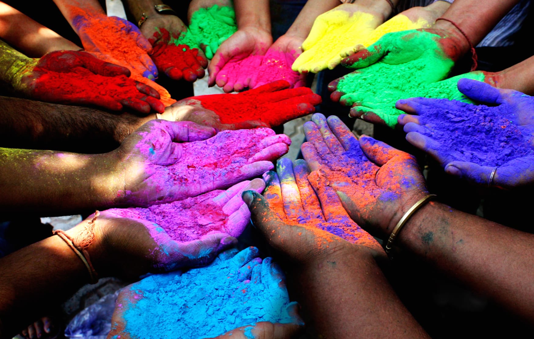 Hand Colors Holiday Holi wallpapers HD quality