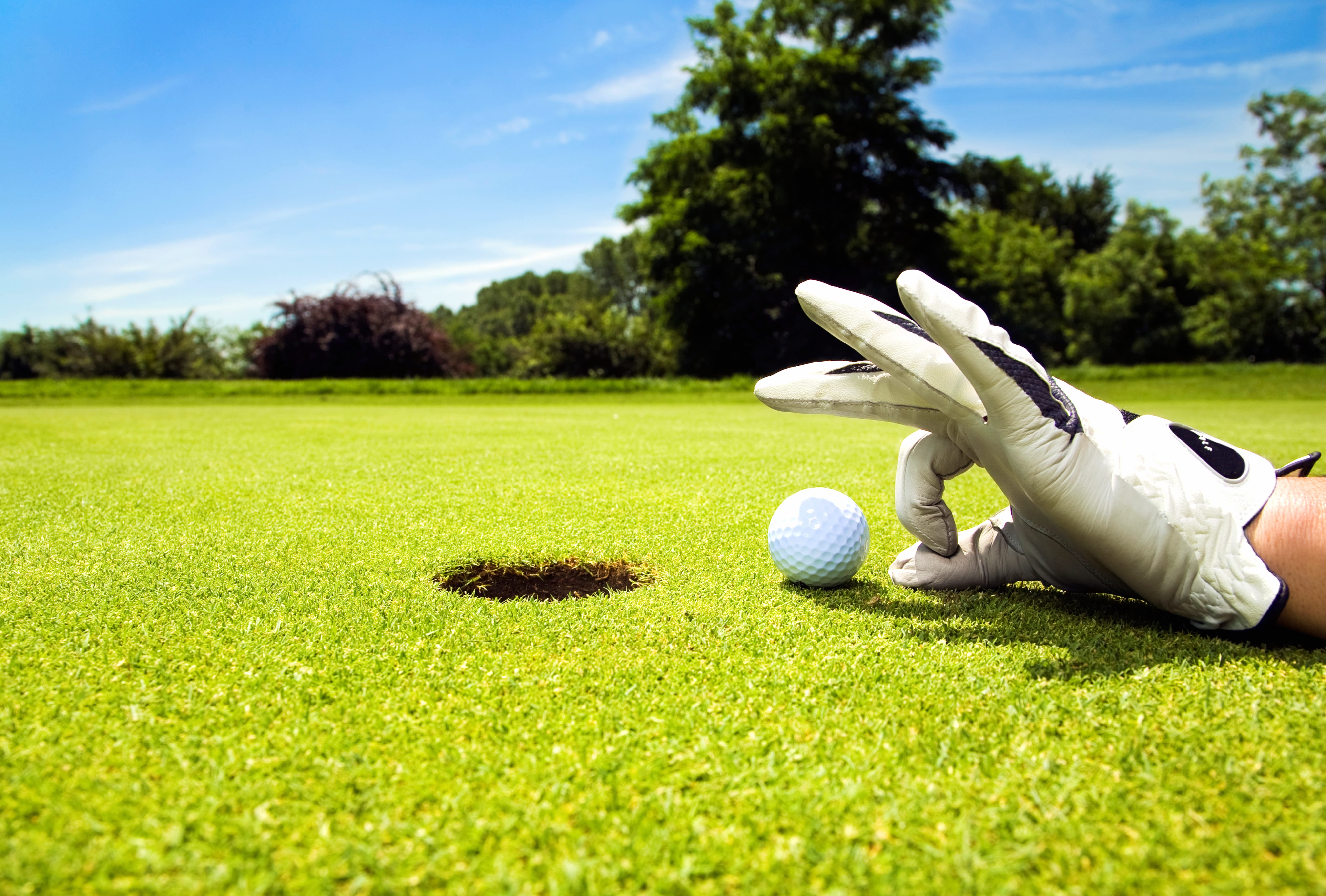 Hand Glove Golf Ball Golf Sports wallpapers HD quality