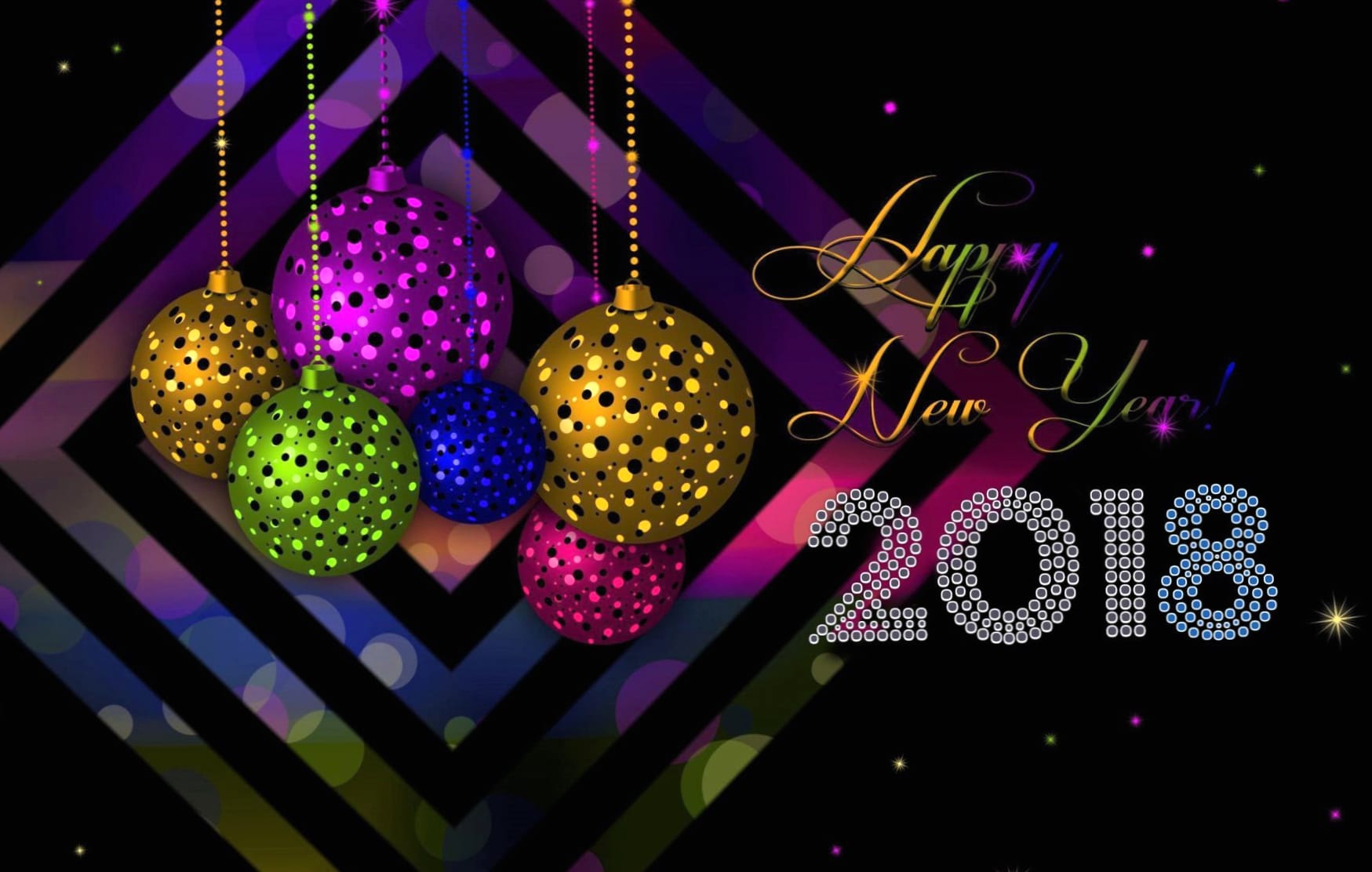 Happy New Year New Year Holiday New Year 2018 wallpapers HD quality