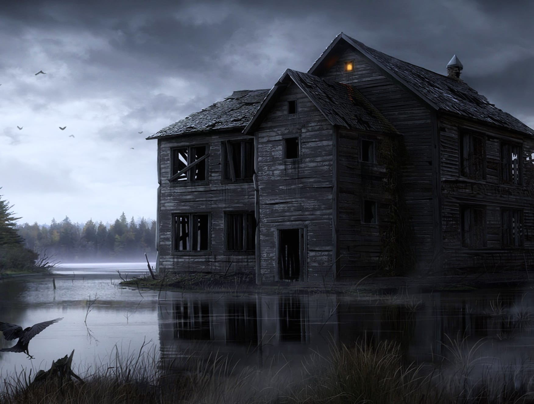 Haunted Dark House - wallpapers HD Haunted Dark House - wallpapers HD quality