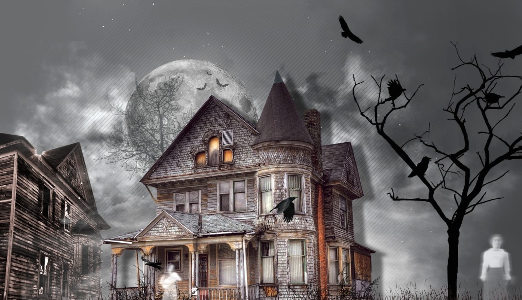 Haunted Halloween House wallpapers HD quality