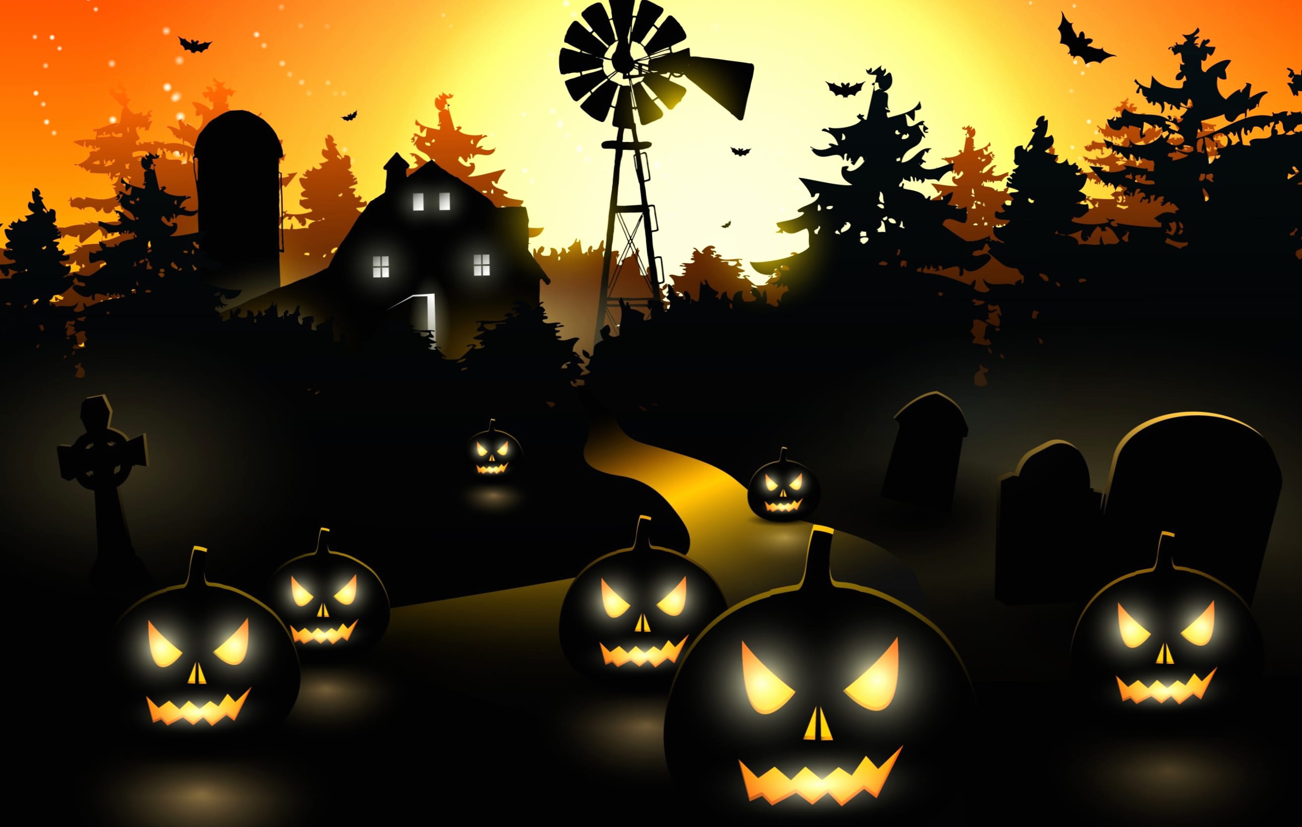 Haunting Halloween Night - wallpapers HD quality