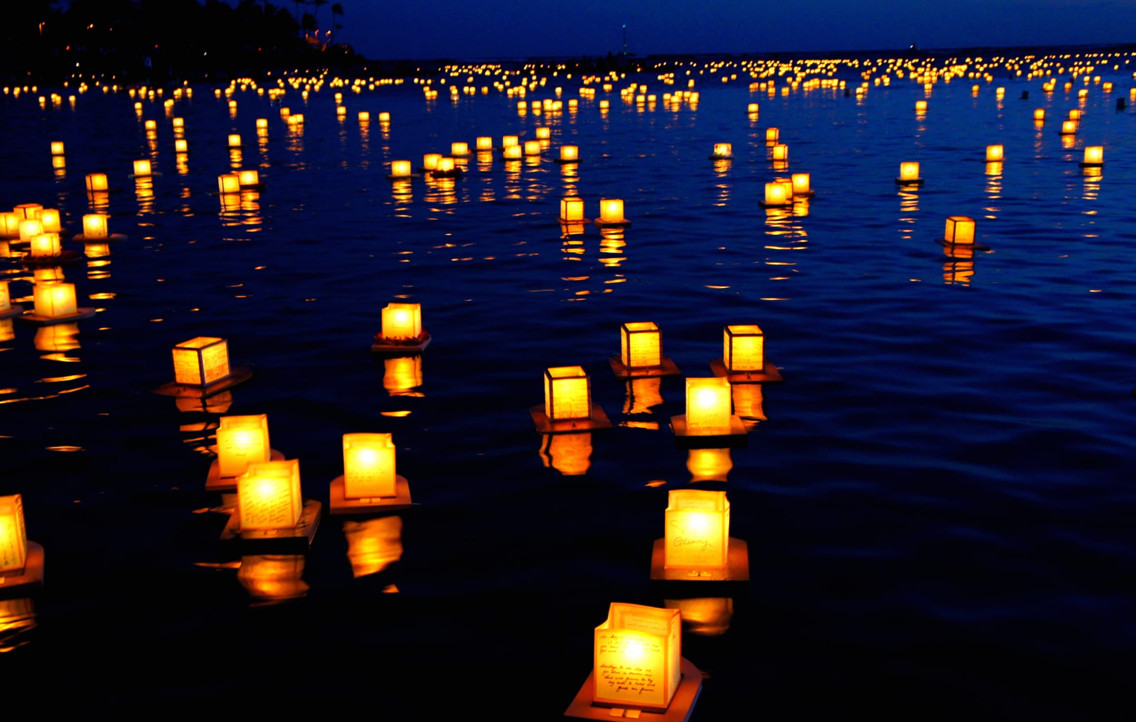 HD Candle Lantern Festival Wallpaper at 2048 x 2048 iPad size wallpapers HD quality