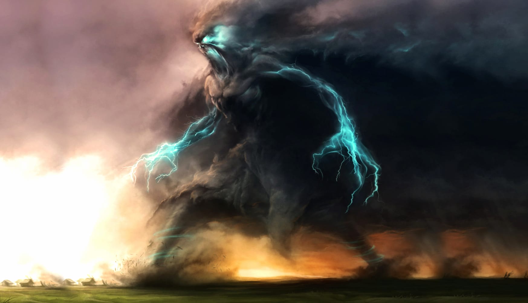 HD Fantasy Creature Storm Wallpaper at 1280 x 720 HD size wallpapers HD quality