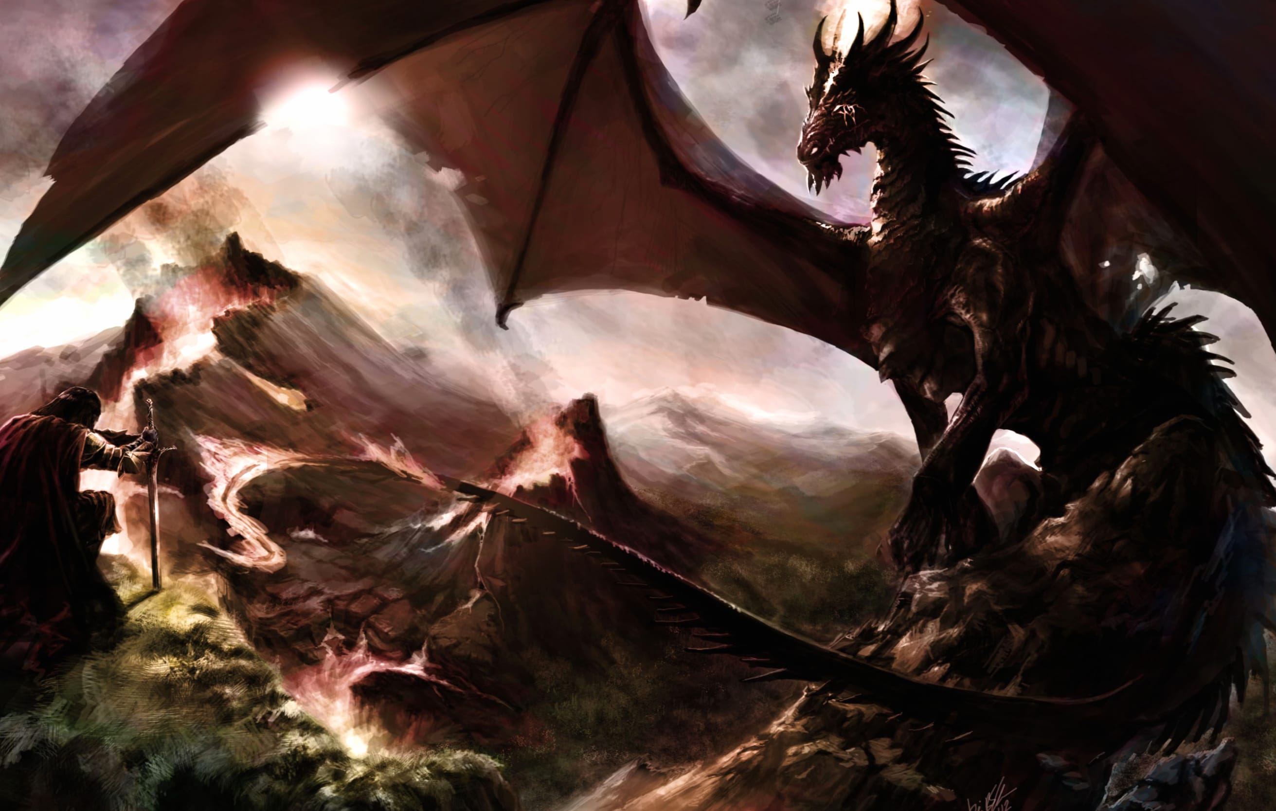 HD Fantasy Dragon Realm Wallpaper wallpapers HD quality