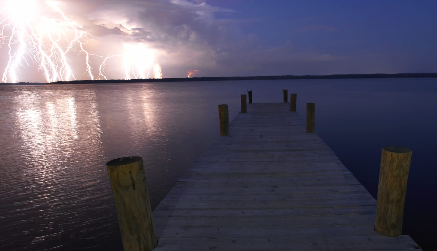 HD Lightning Dance Over Water A Stunning Photography Wallpaper at 750 x 1334 iPhone 6 size wallpapers HD quality