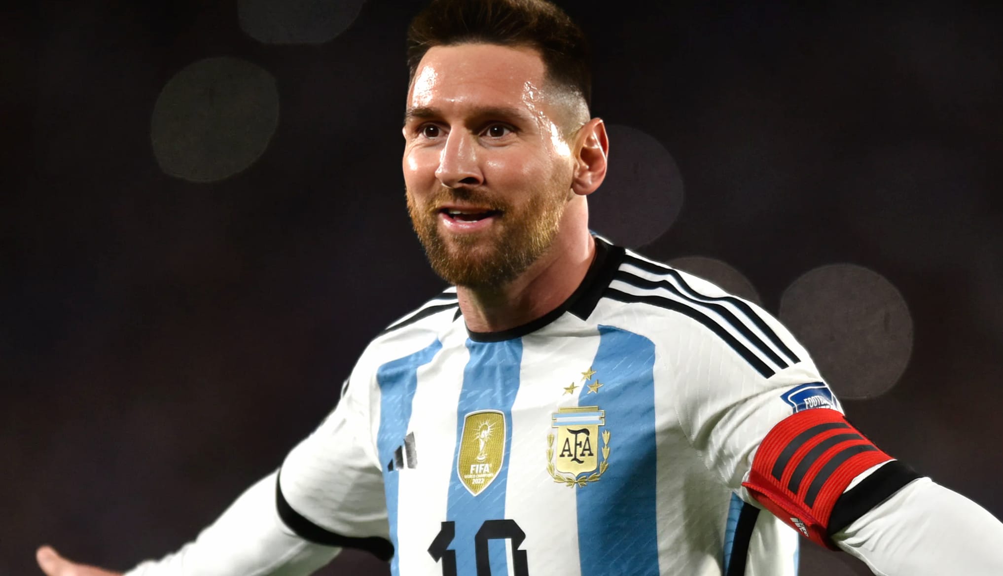 HD Messi Magic - Argentina Wallpaper at 1600 x 1200 size wallpapers HD quality