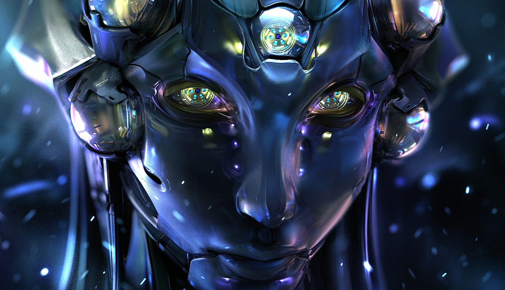 HD Sci-Fi Robot Wallpaper Cosmic Gaze wallpapers HD quality