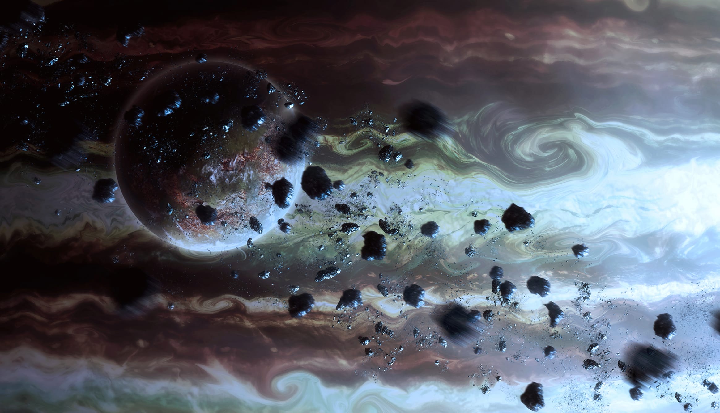 HD Wallpaper of Jupiter A Sci-Fi Planetary Odyssey at 1024 x 1024 iPad size wallpapers HD quality