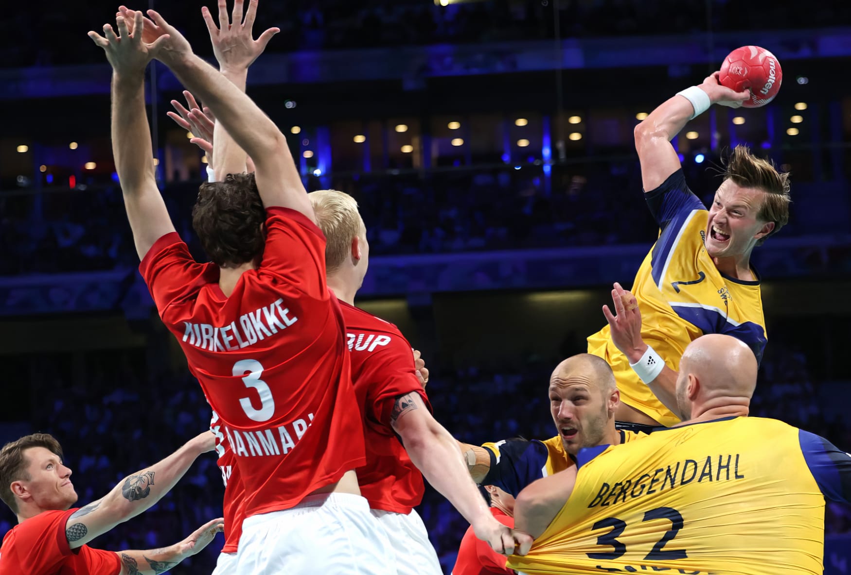 HD Wallpaper of Sweden Handball at Olympic Games Paris 2024 wallpapers HD quality