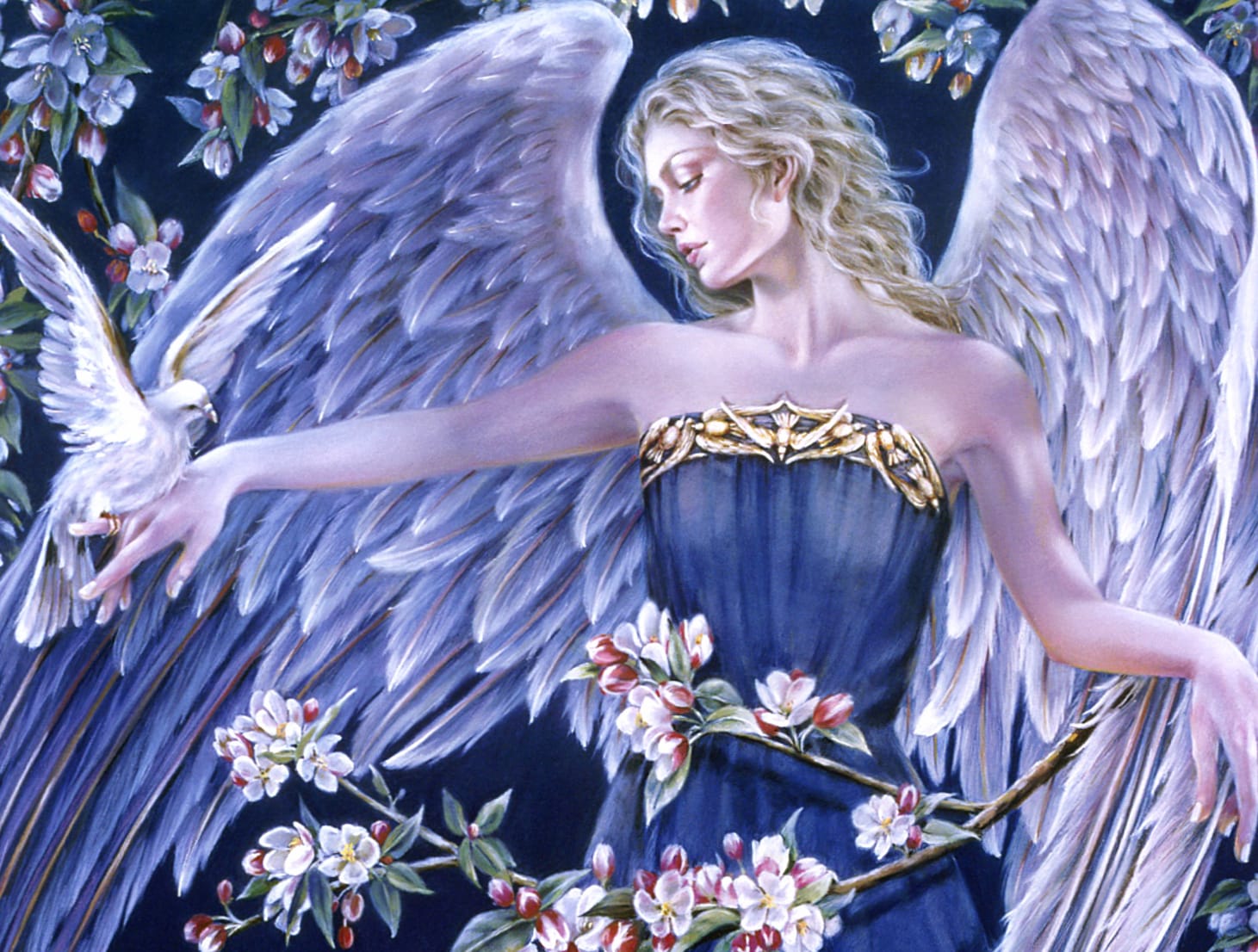 Heavenly Elegance Fantasy Angel wallpapers HD quality