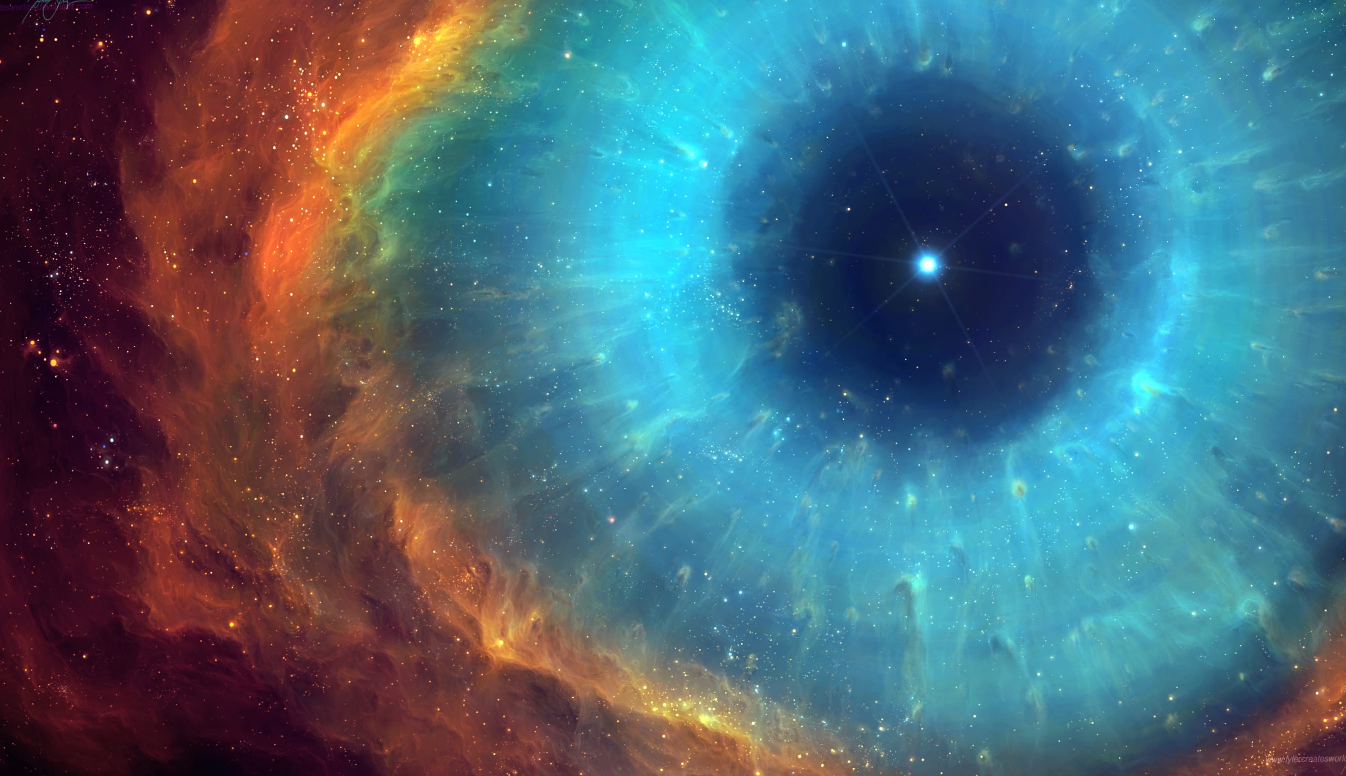 Helix Nebula HD - Cosmic Eye in the Sky wallpapers HD quality