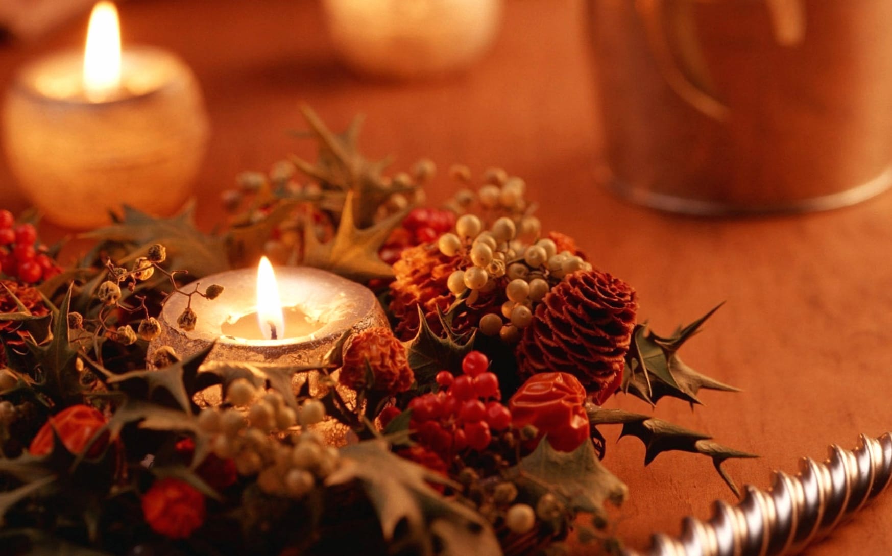 Holiday Candle Glow A Christmas wallpapers HD quality