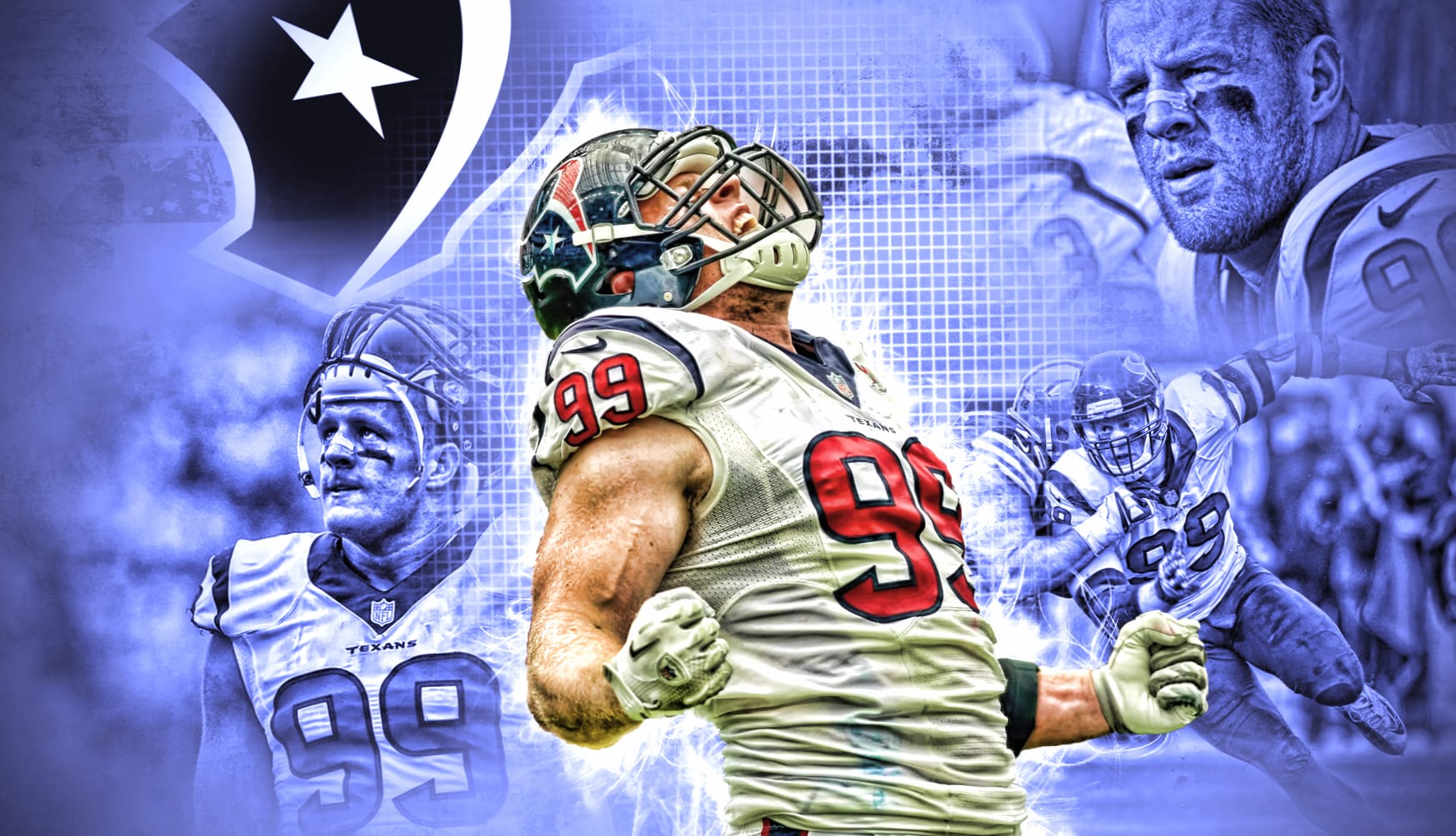 Houston Texans - J.J. Watt in Action wallpapers HD quality