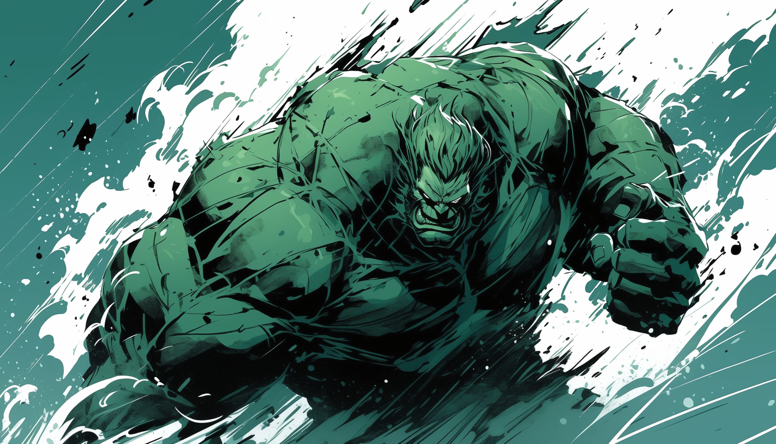 Hulk Charging Action wallpapers HD quality