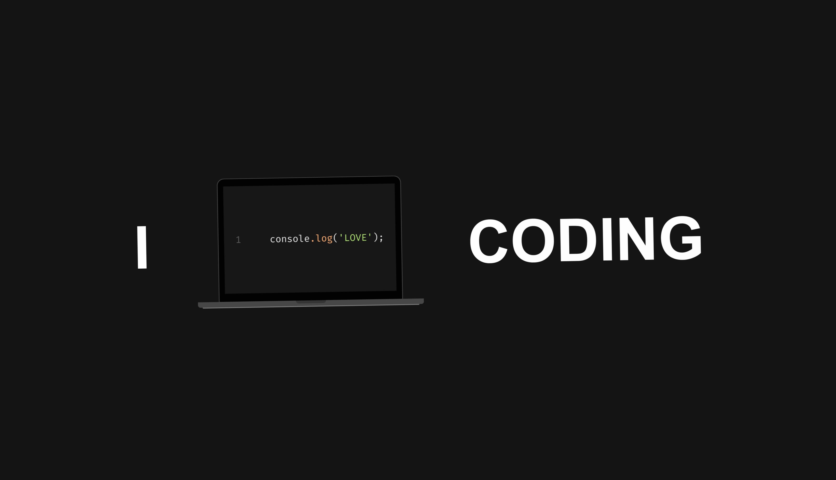 I Love Coding Dark background wallpapers HD quality