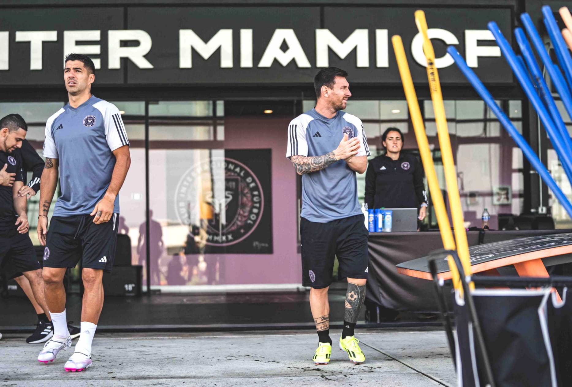 Inter Miami CF Training Session Featuring Iconic Soccer Stars wallpapers HD quality