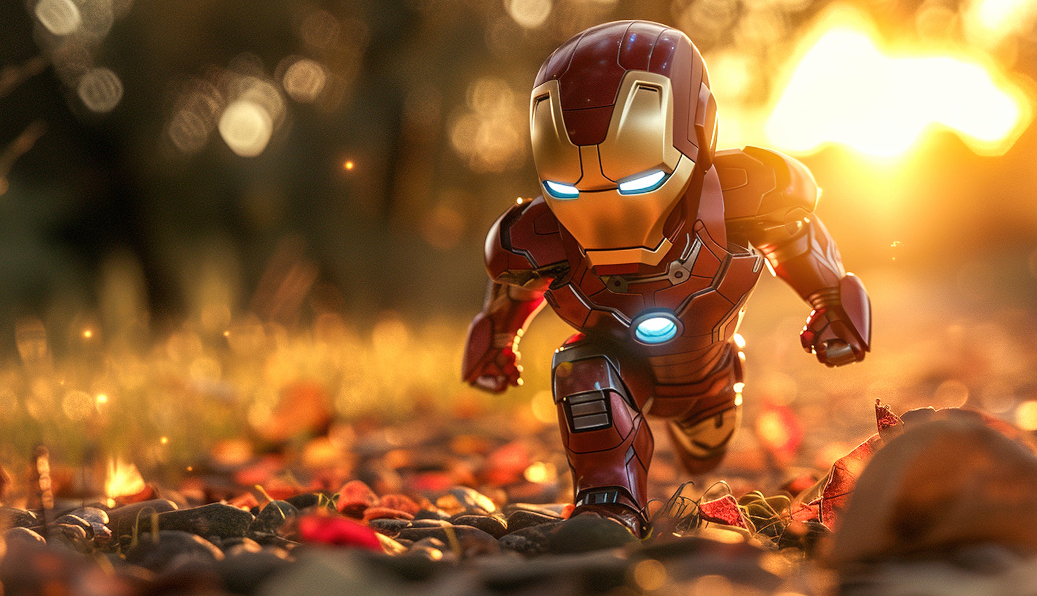 Iron Man Chibi AI art wallpapers HD quality