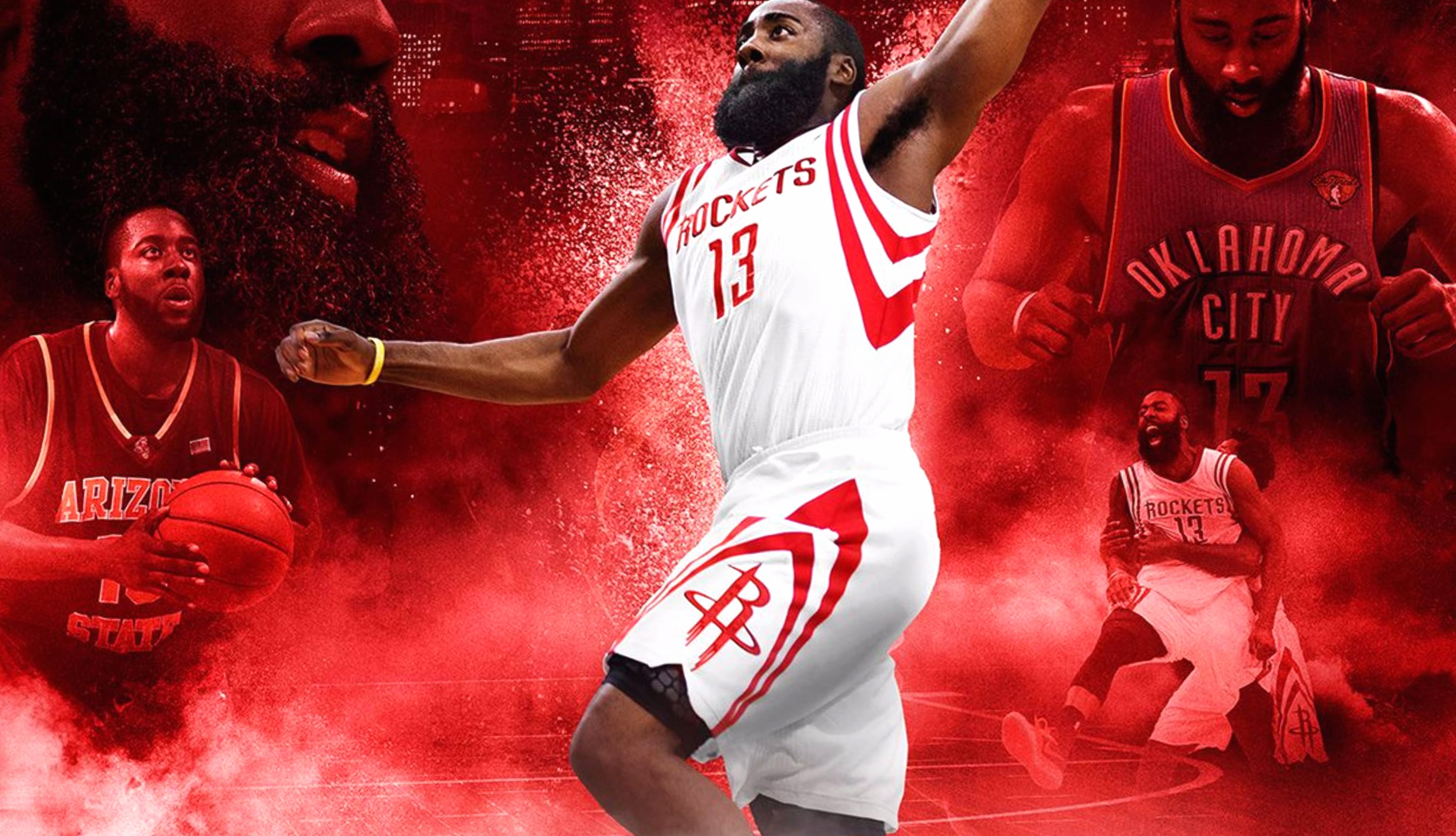 James Harden Houston Rockets HD Desktop Wallpaper wallpapers HD quality