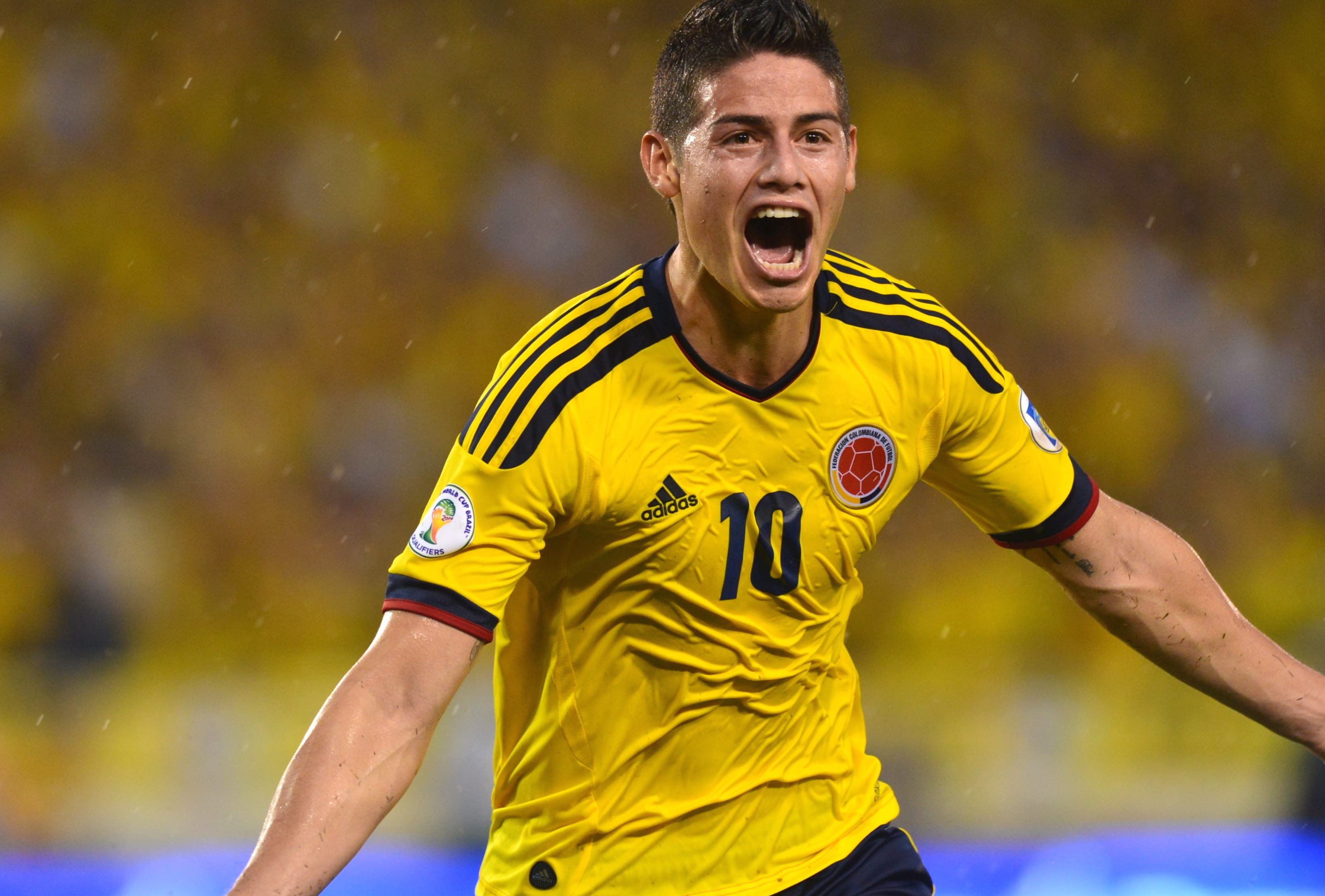 James Rodriguez Celebrating Goal - HD Soccer Wallpaper wallpapers HD quality