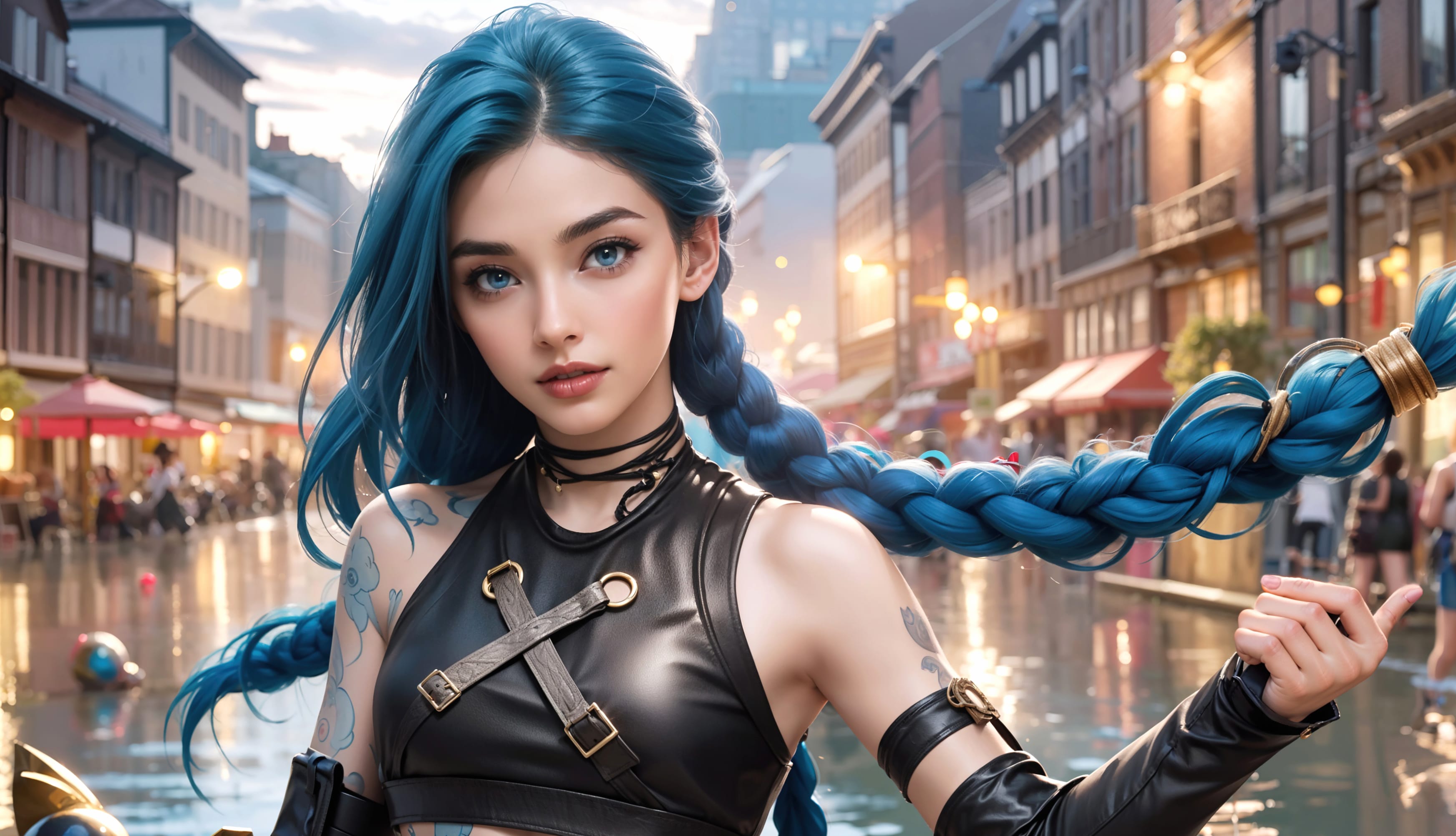 Jinx (LOL) AI art wallpapers HD quality