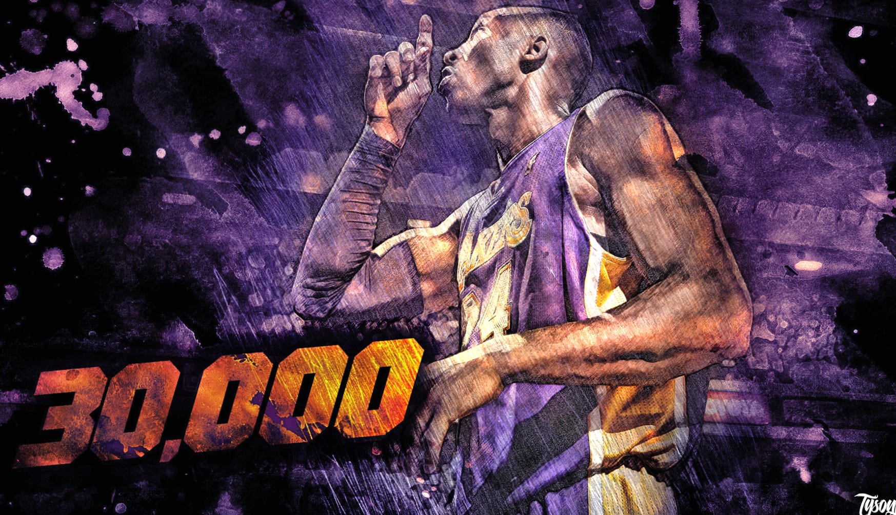 Kobe Bryant 30000 Points Milestone wallpapers HD quality