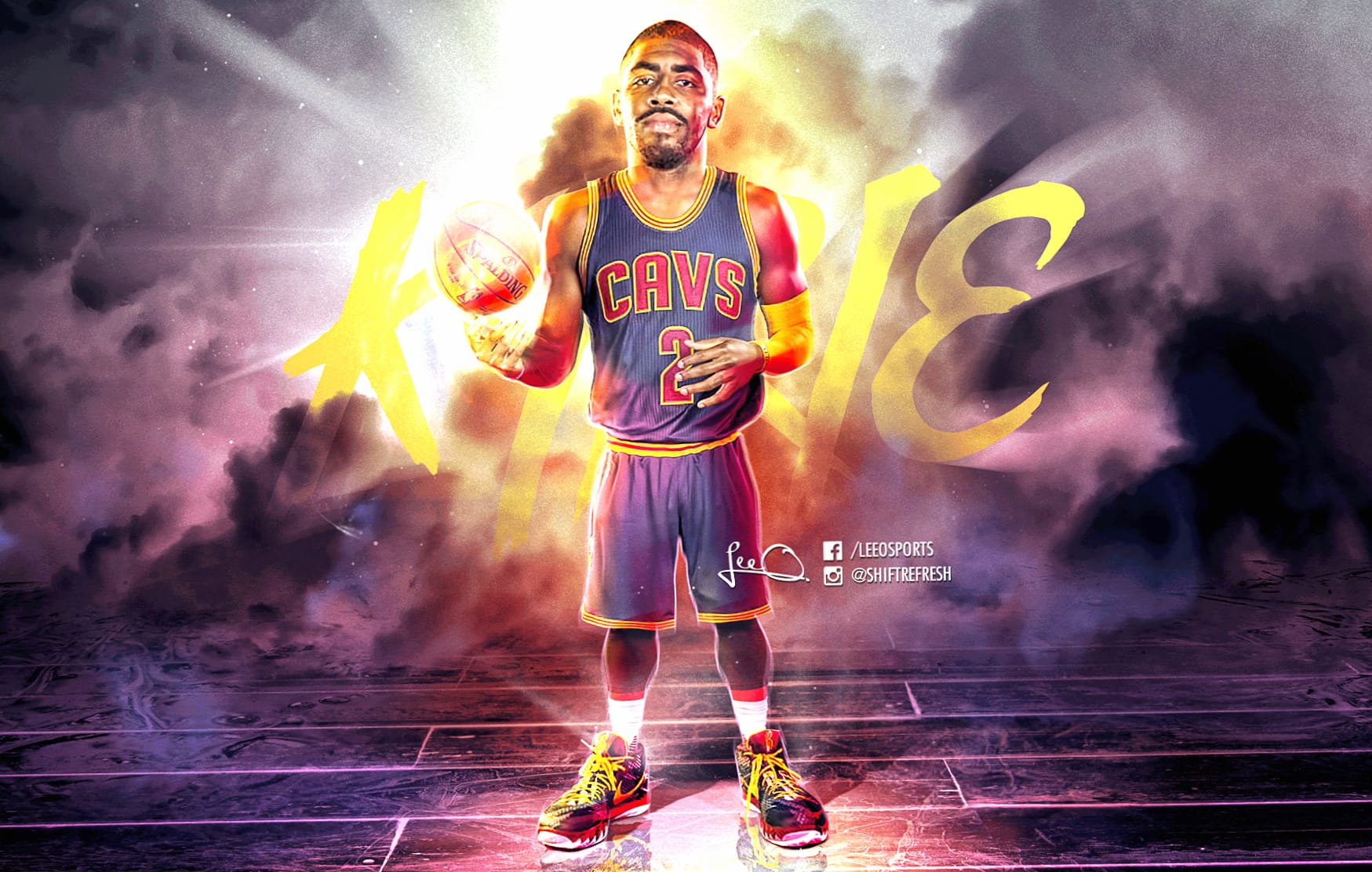 Kyrie Irving - Dynamic Basketball Star Background wallpapers HD quality