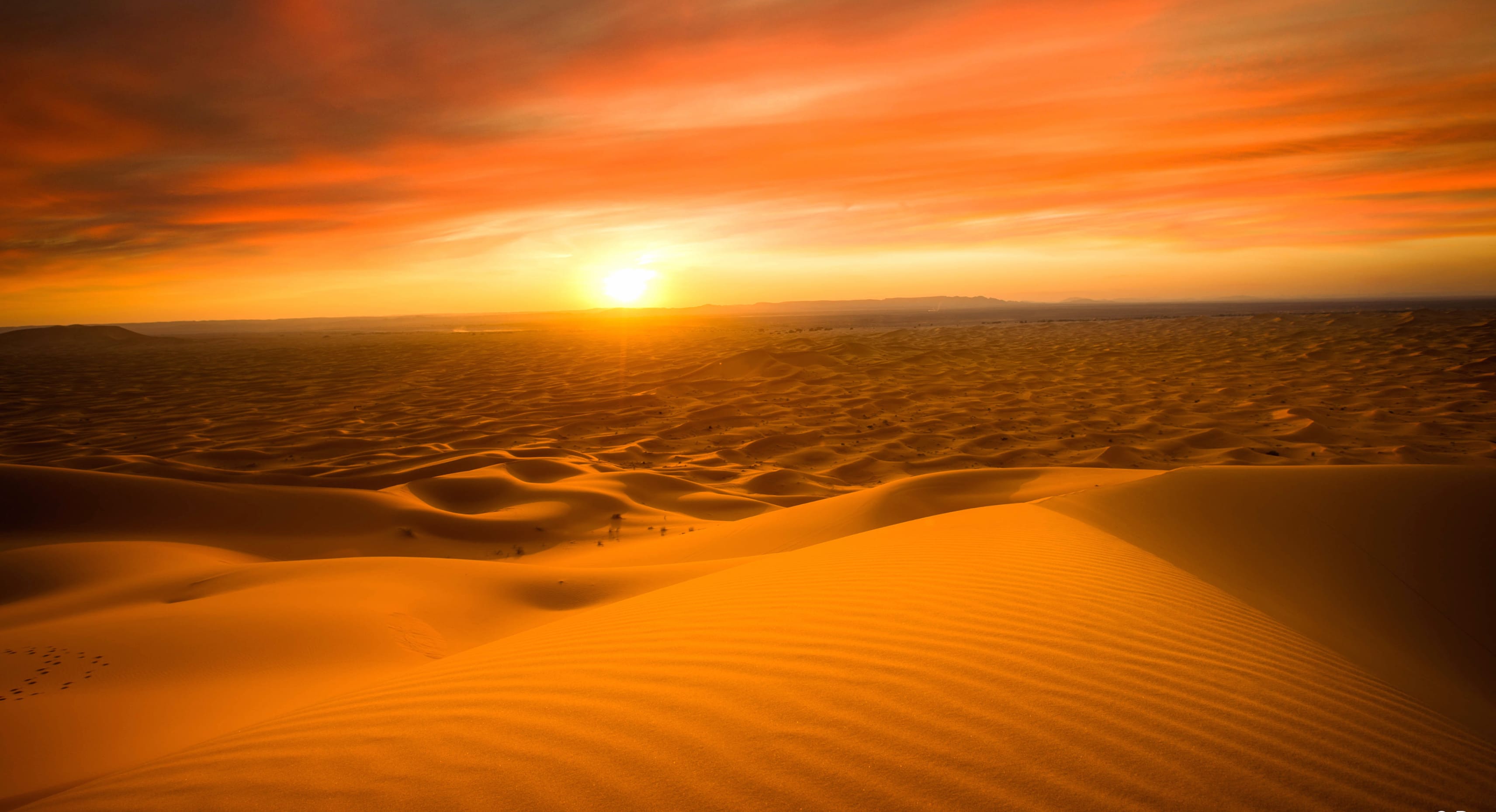 Landscape Horizon Sand Desert Sand Dune Sky Photography Sunset at 1920 x 1080 HD size wallpapers HD quality