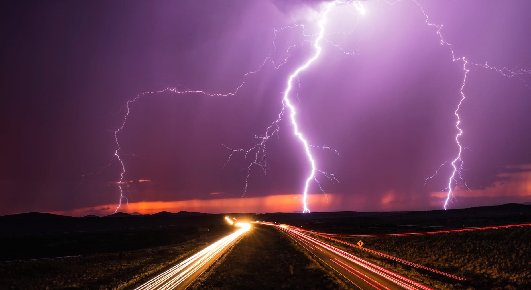 Light Time Lapse Road Cloud Storm Night Photography Lightning wallpapers HD quality