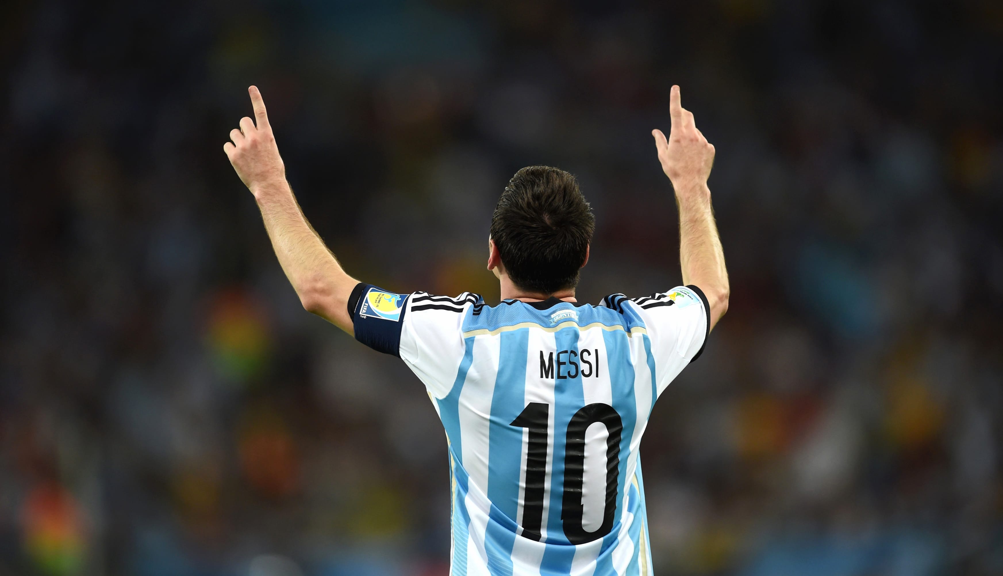 Lionel Messi 10 Argentina Jersey at 1920 x 1080 HD size wallpapers HD quality