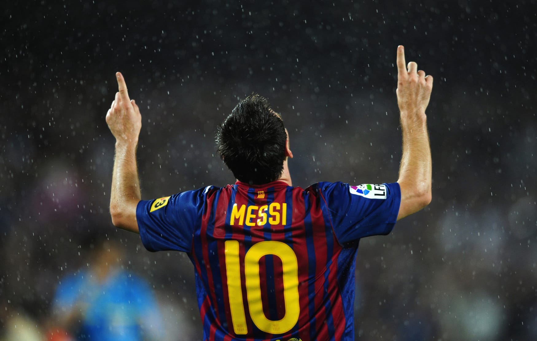 Lionel Messi Celebrating - HD Sports Wallpaper at 1366 x 768 HD size wallpapers HD quality