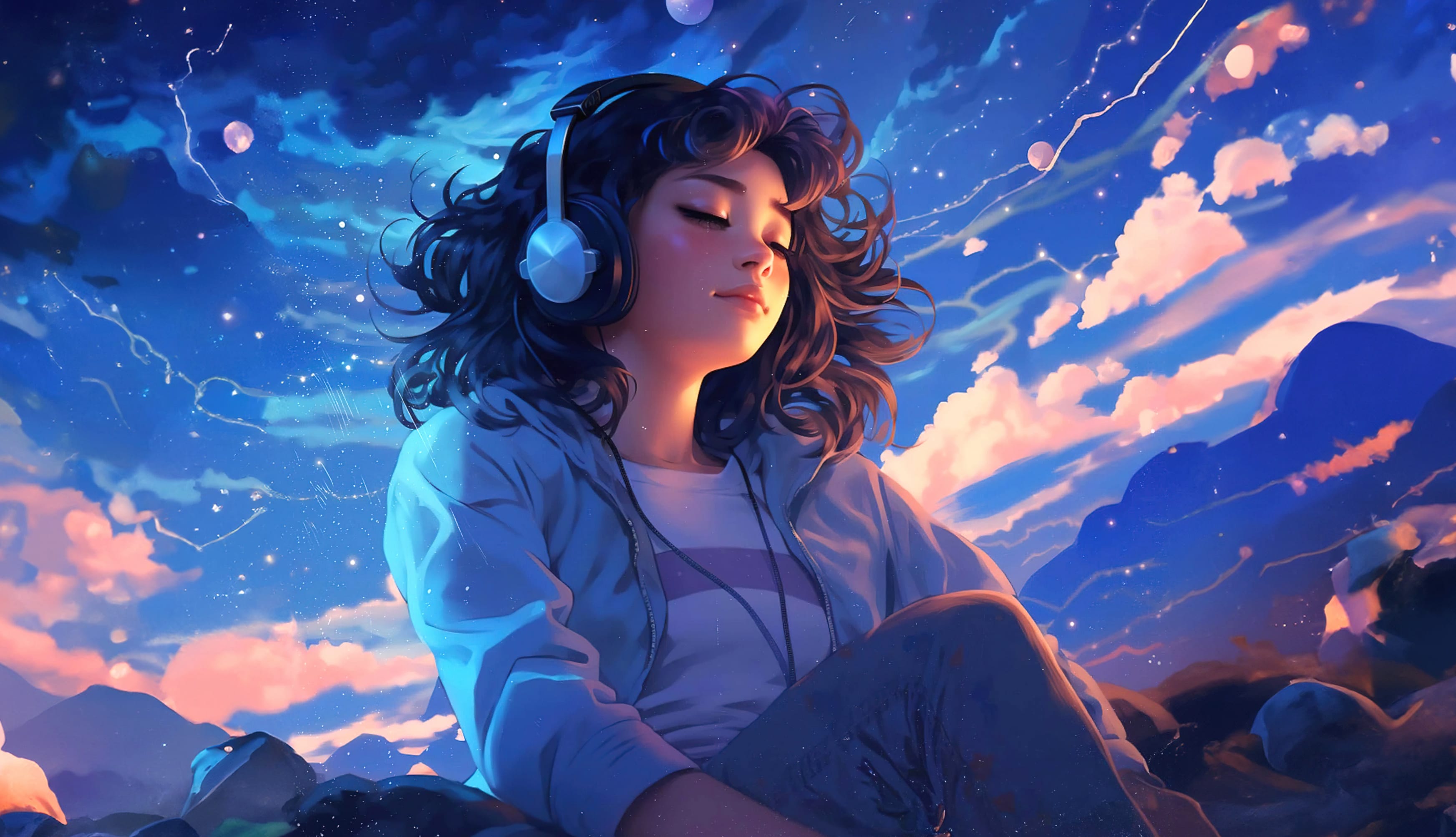 Lofi girl Surreal at 750 x 1334 iPhone 6 size wallpapers HD quality