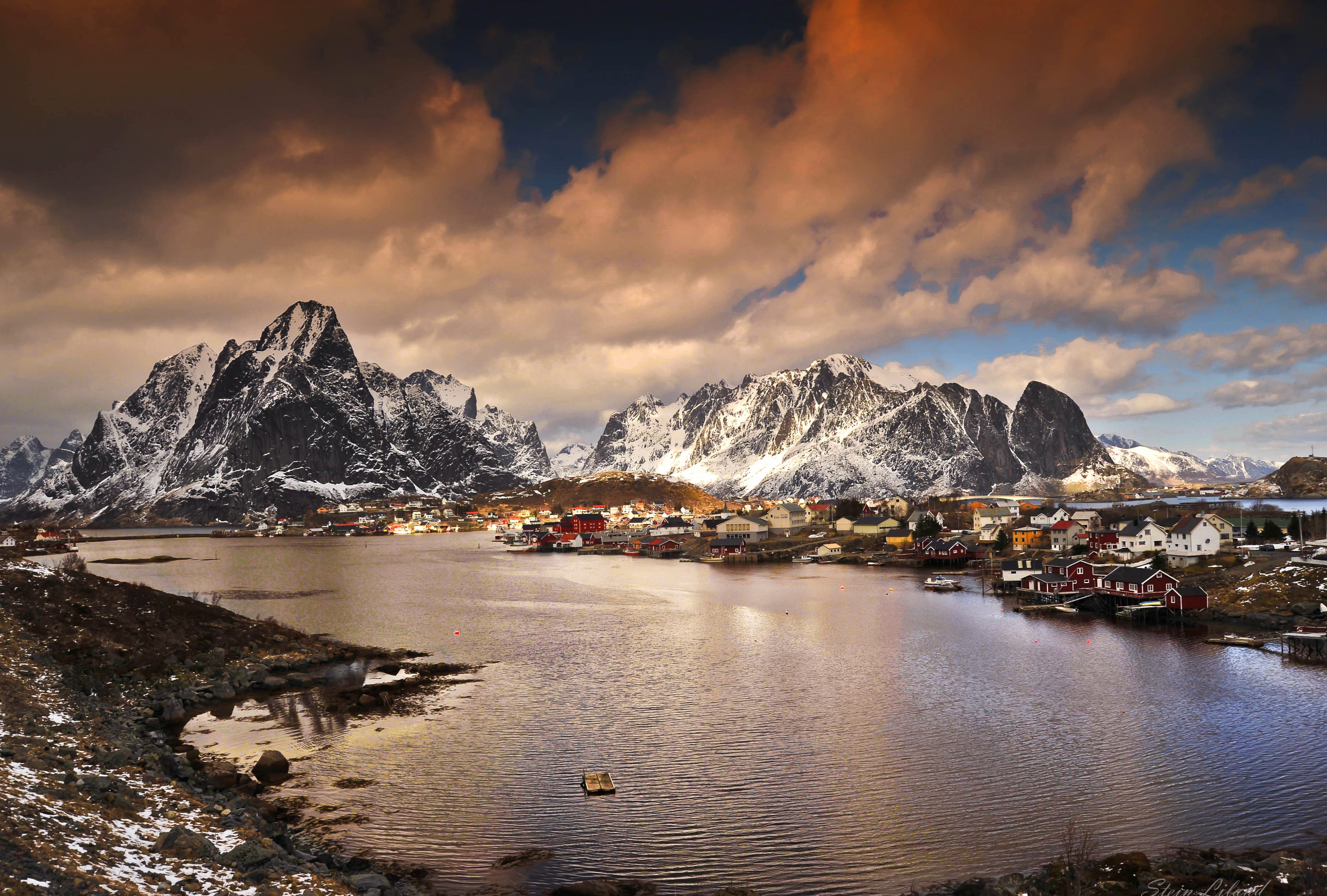 Lofoten Islands Sunset A Stunning HD Landscape of Norway wallpapers HD quality