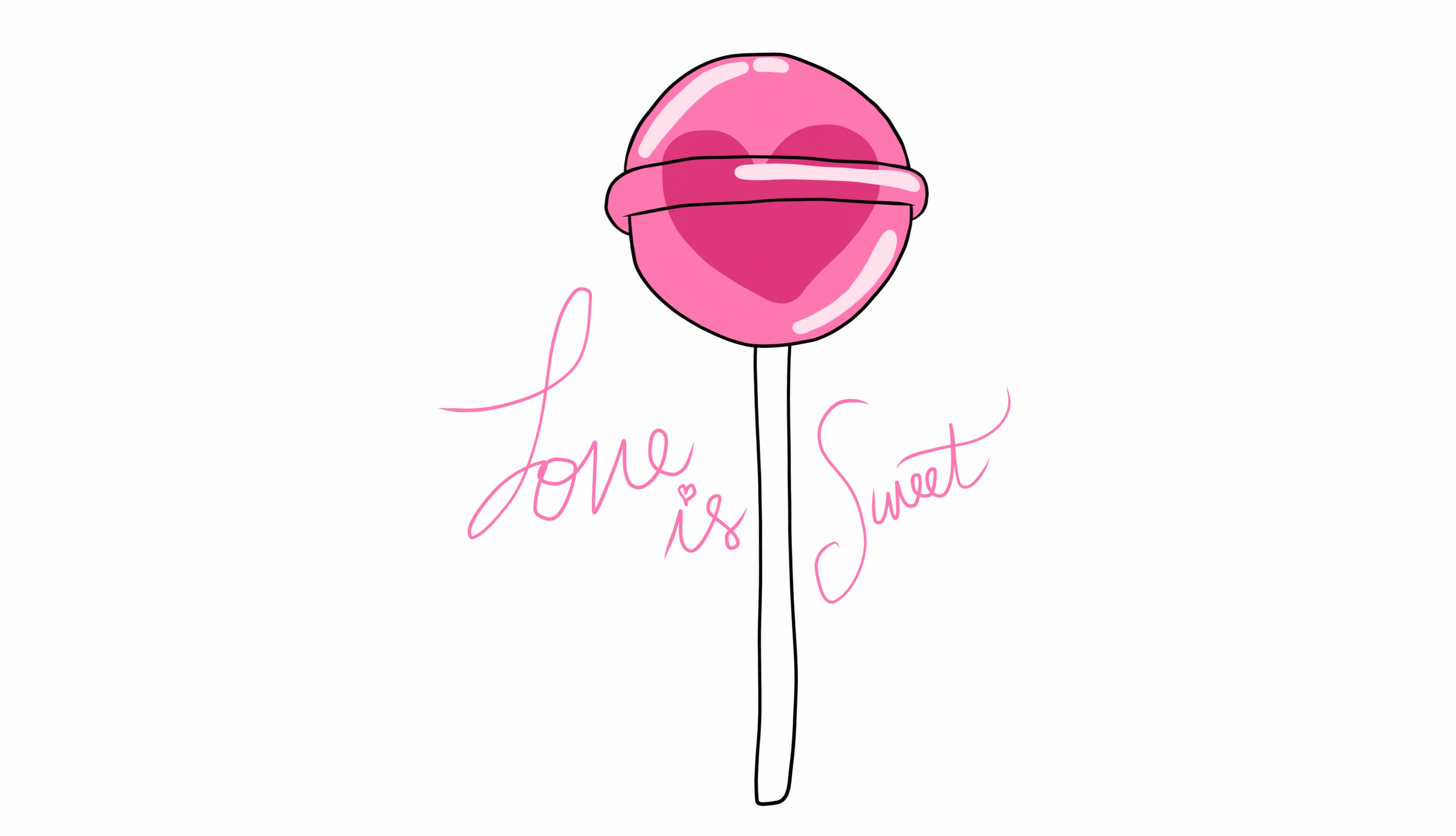 Love heart Lollipop wallpapers HD quality